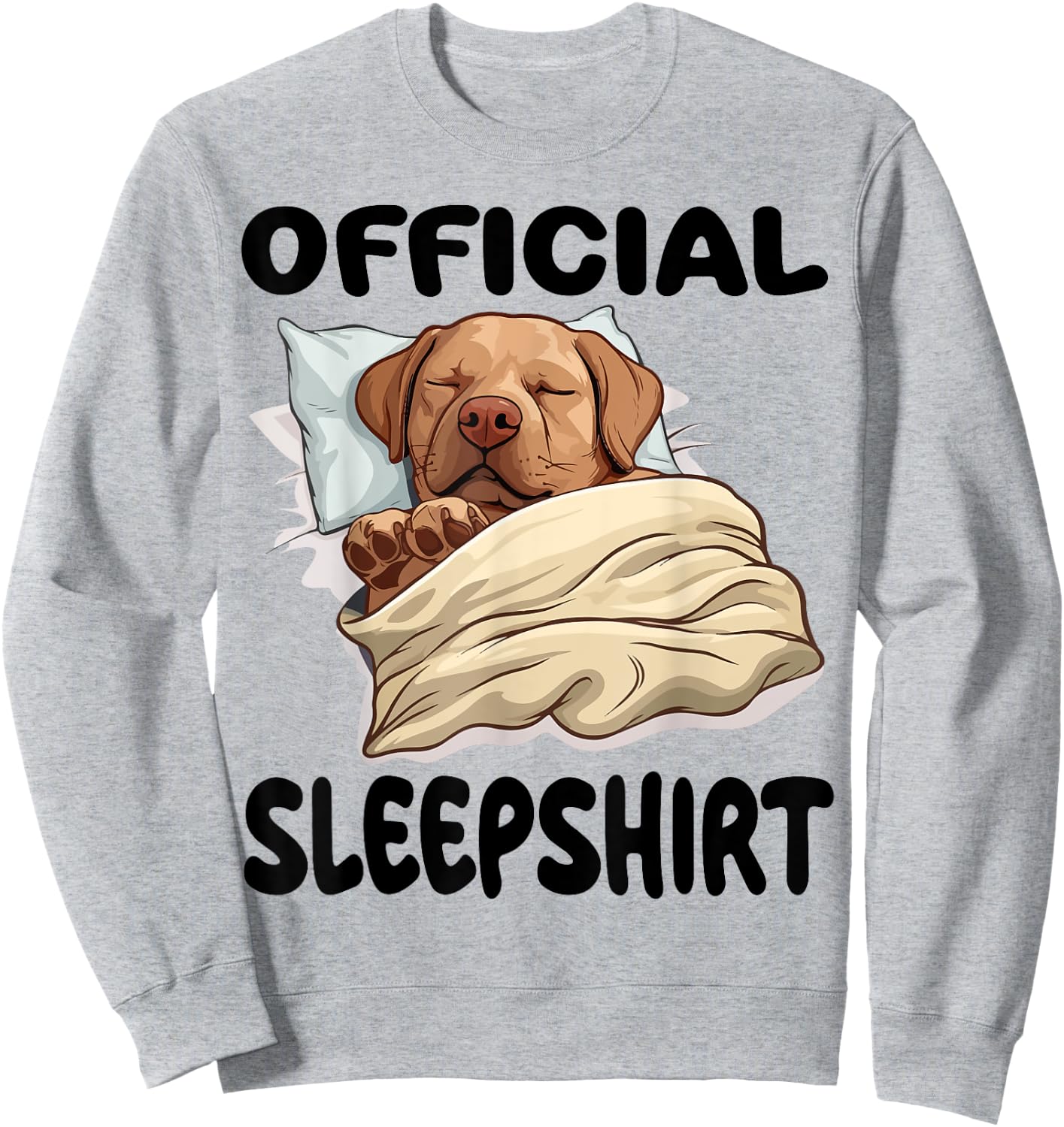 Labrador Retriever Official Sleepshirt Pajamas Nightgown Sweatshirt - Sweatshirt | Ash