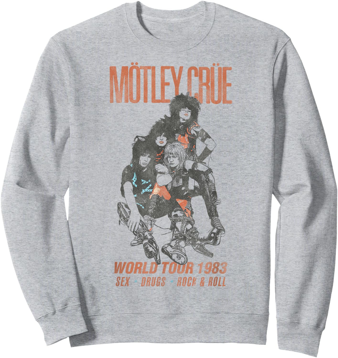 Mötley Crüe - World Tour 83 Sweatshirt - Sweatshirt | Ash