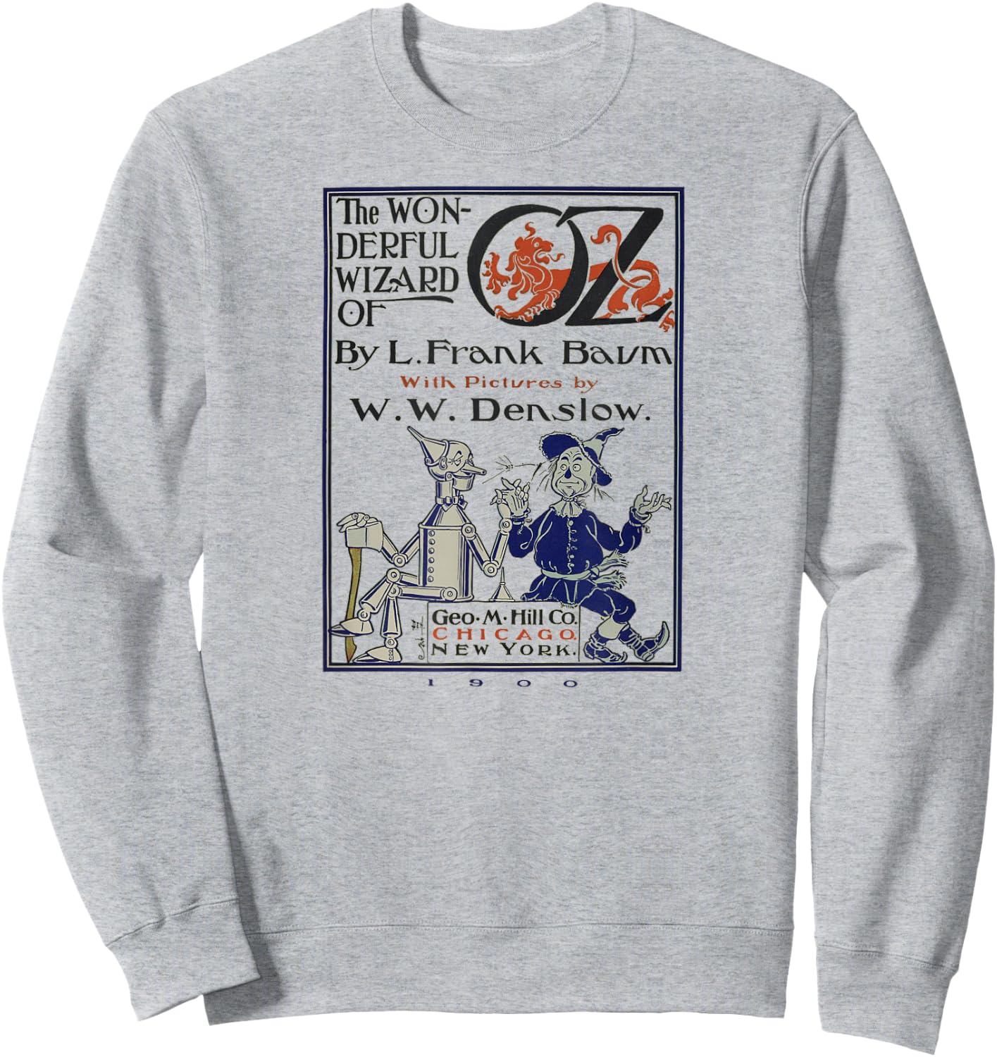 Wizard of OZ Gifts-Tin Man Scarecrow Land of OZ Movie Sweatshirt - Sweatshirt | Ash