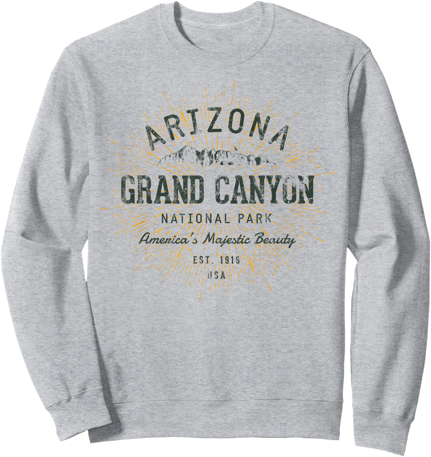 Retro Style Vintage Grand Canyon National Park Sweatshirt - Sweatshirt | Ash