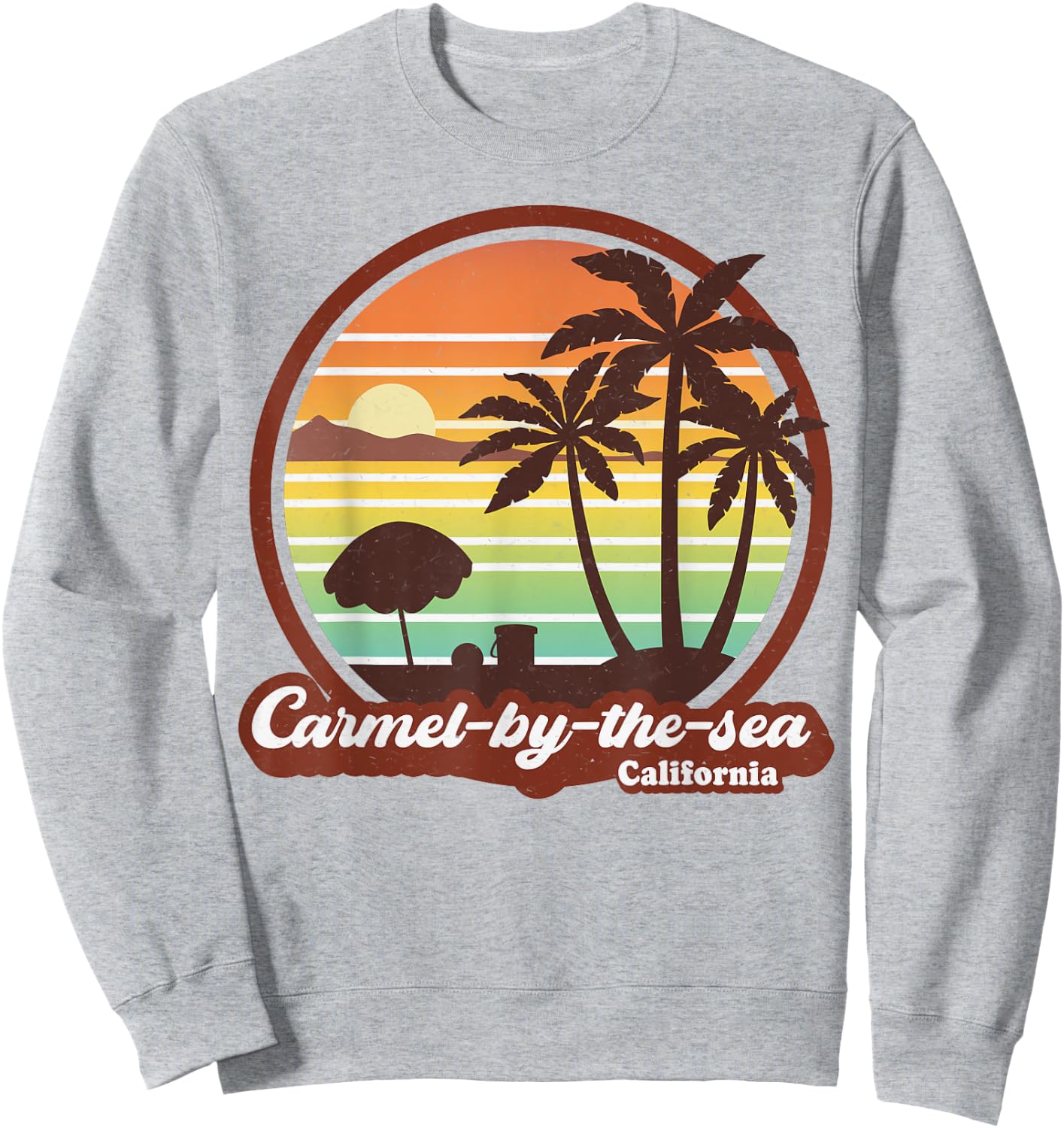 Vintage Carmel-by-the-sea California CA Retro 80s Souvenir Sweatshirt - Sweatshirt | Ash