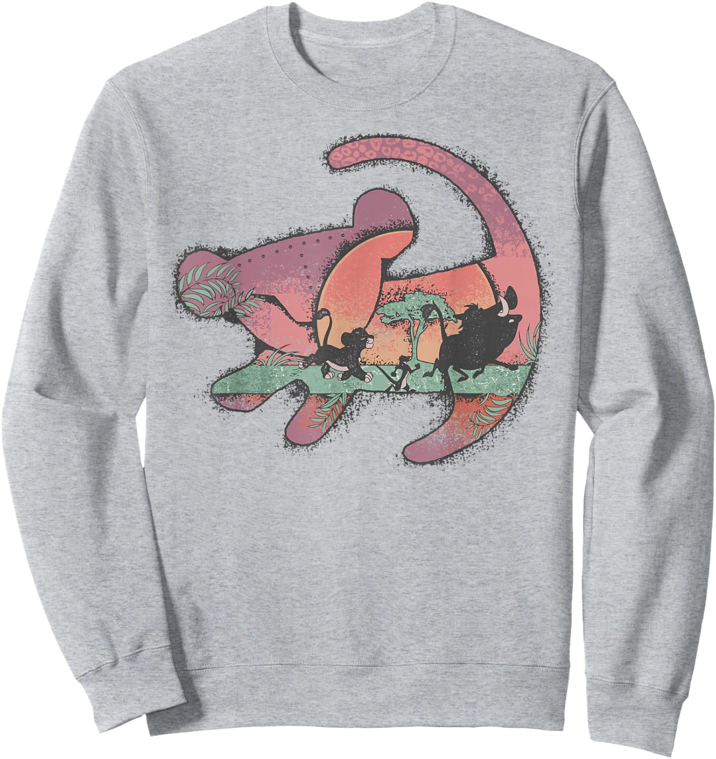 Disney The Lion King Baby Simba Painting Silhouette Sweatshirt - Sweatshirt | Ash