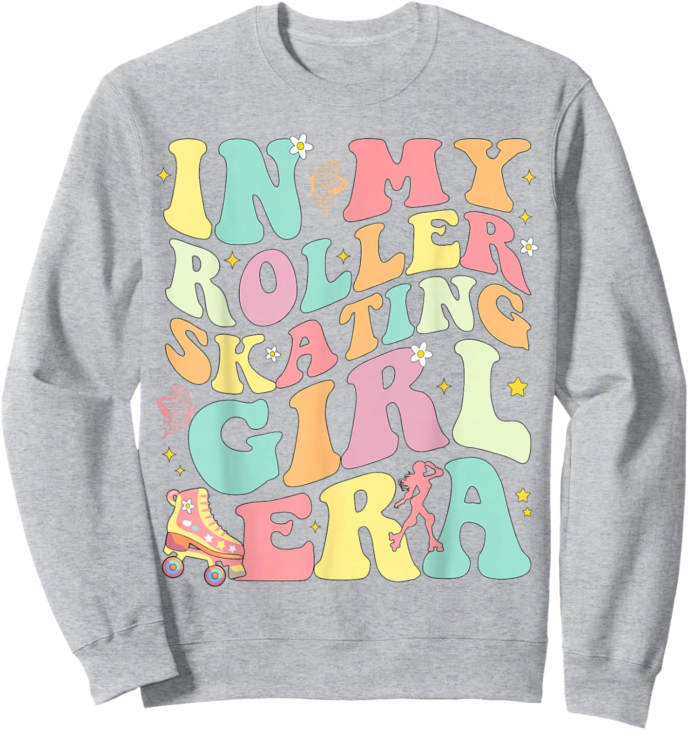 in My Roller Skating Girl Era Sweatshirt - Sweatshirt | Ash