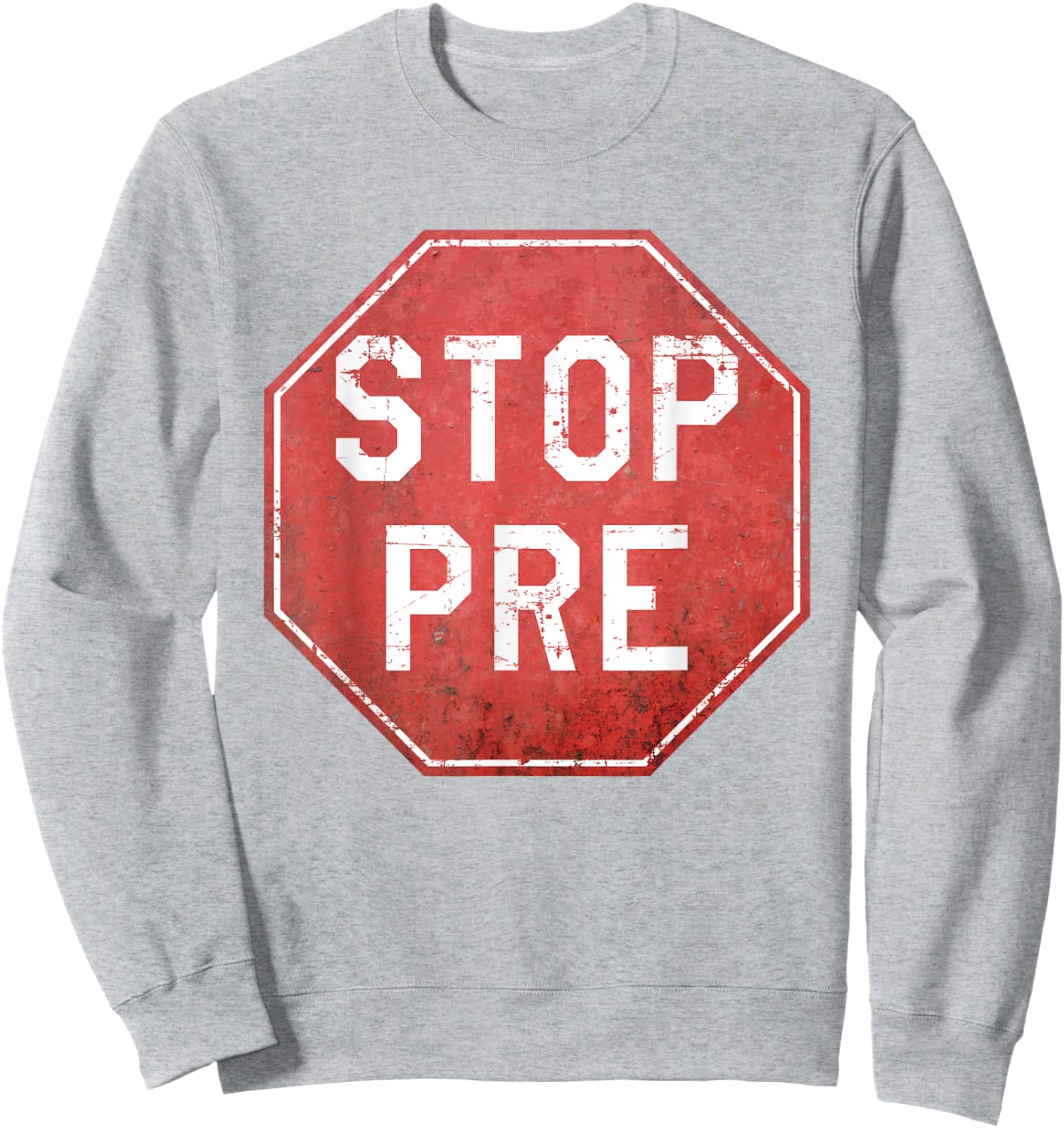 Vintage Stop Pre - Marathon Running Legend Runner Sweatshirt - Sweatshirt | Ash