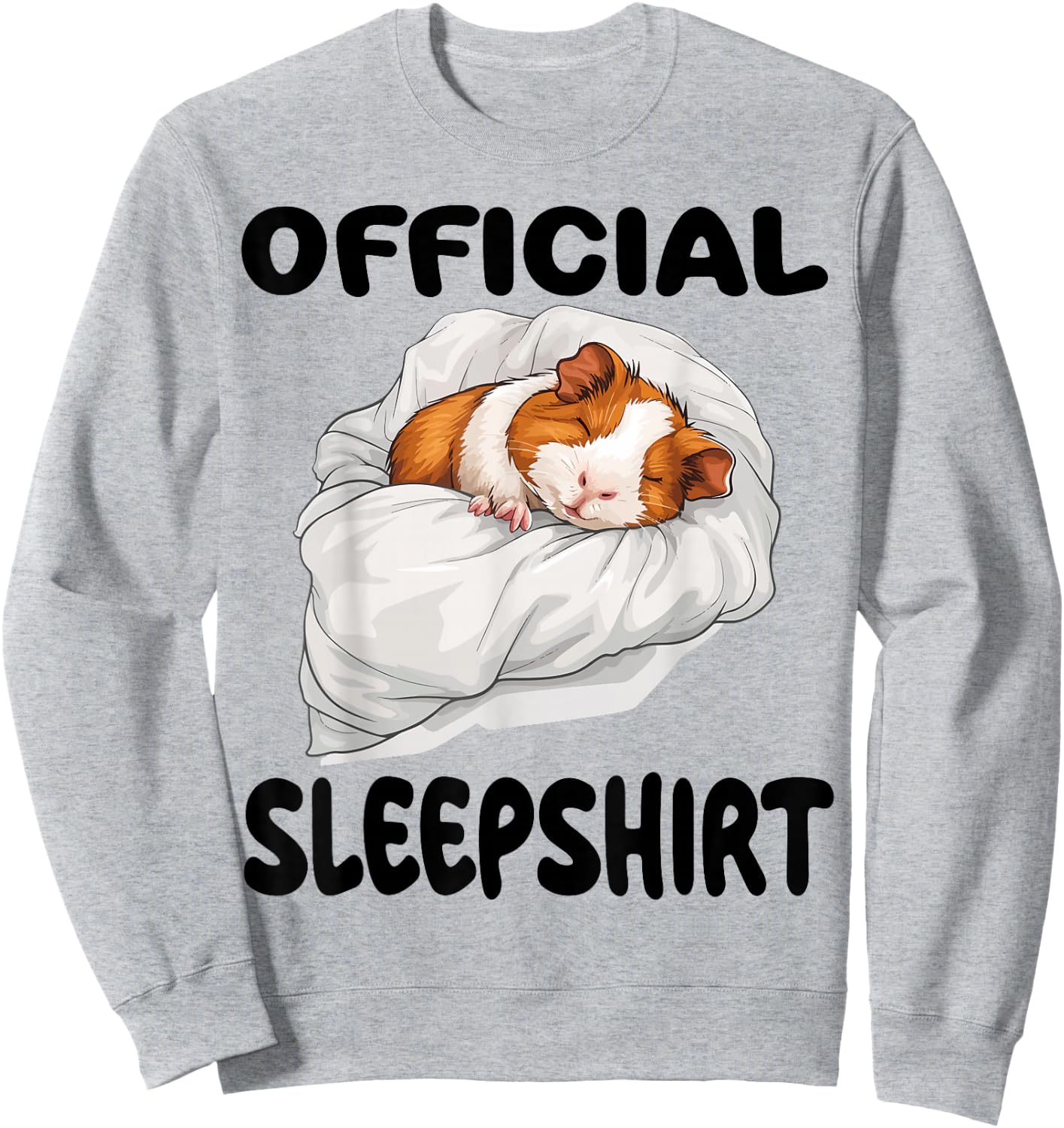 Guinea Pig Official Sleepshirt Pajamas Nightgown Sweatshirt - Sweatshirt | Ash