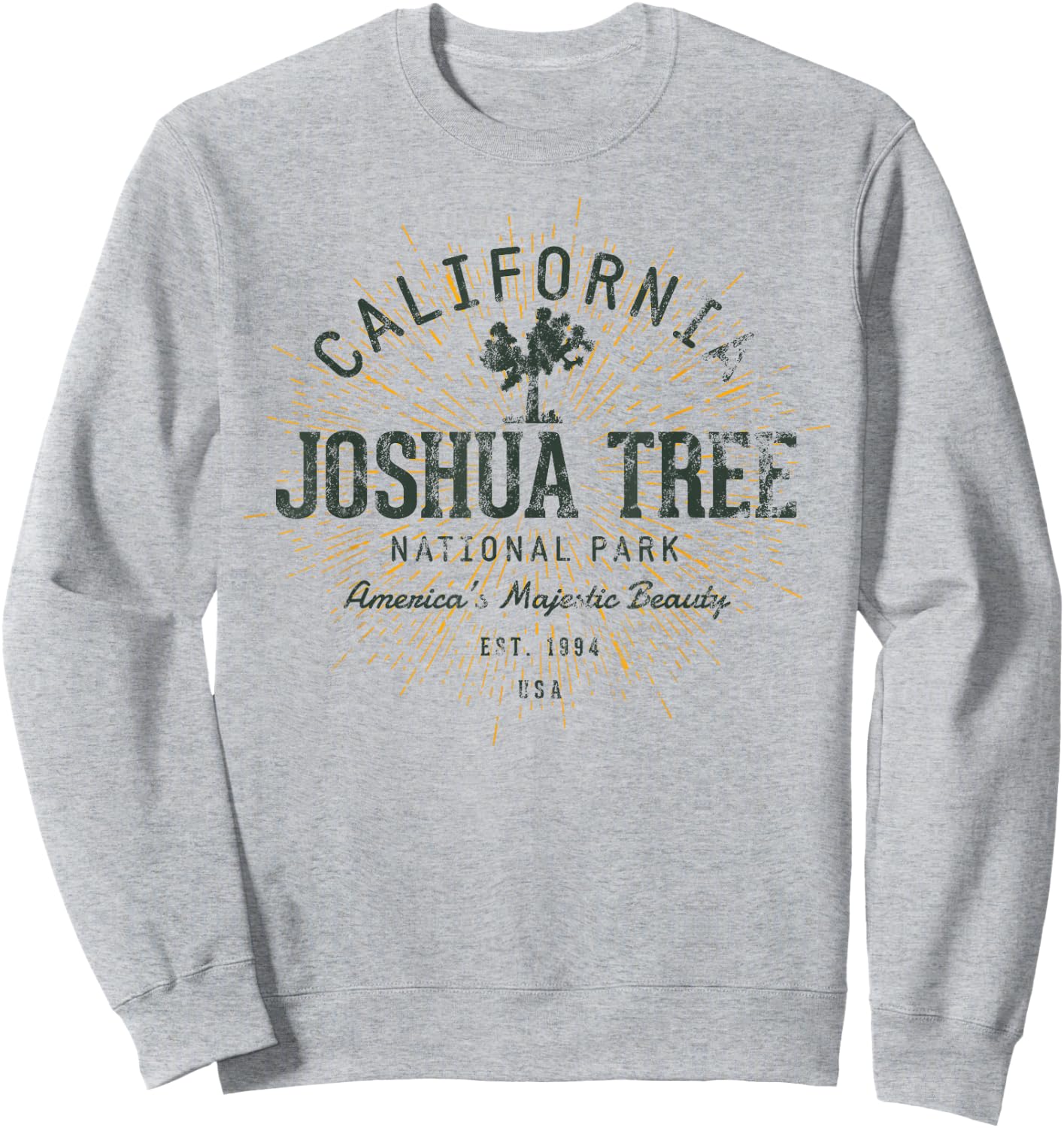Vintage Joshua Tree National Park Retro Sweatshirt - Sweatshirt | Ash