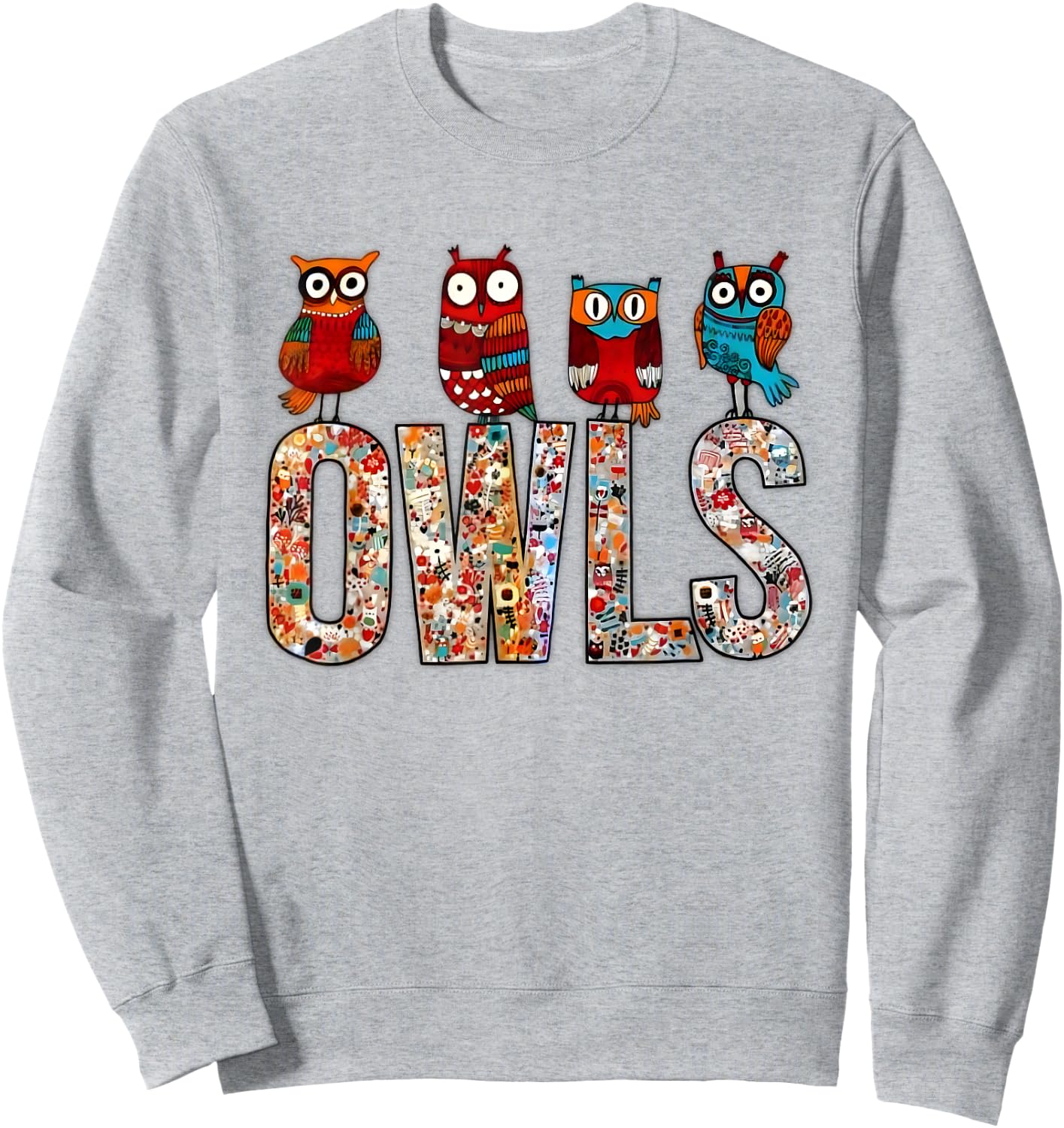 Love owls Women Shirt owl Lovers for kids and girls Sweatshirt - Sweatshirt | Ash