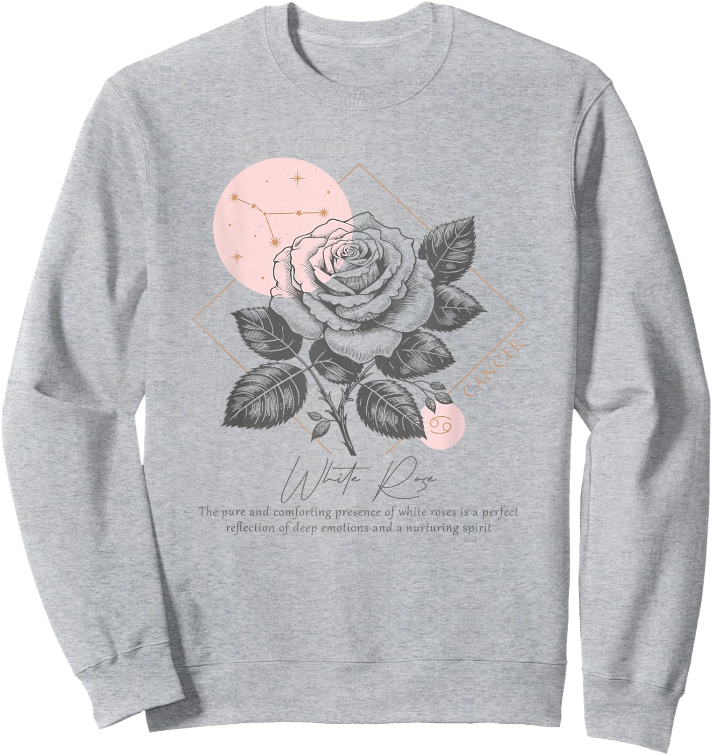 Cancer Zodiac Symbol Horoscope Astrology Birthday Sweatshirt - Sweatshirt | Ash
