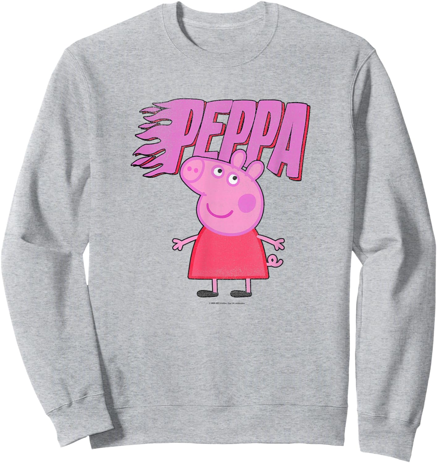 Peppa Pig Flame Peppa Logo Sweatshirt - Sweatshirt | Ash