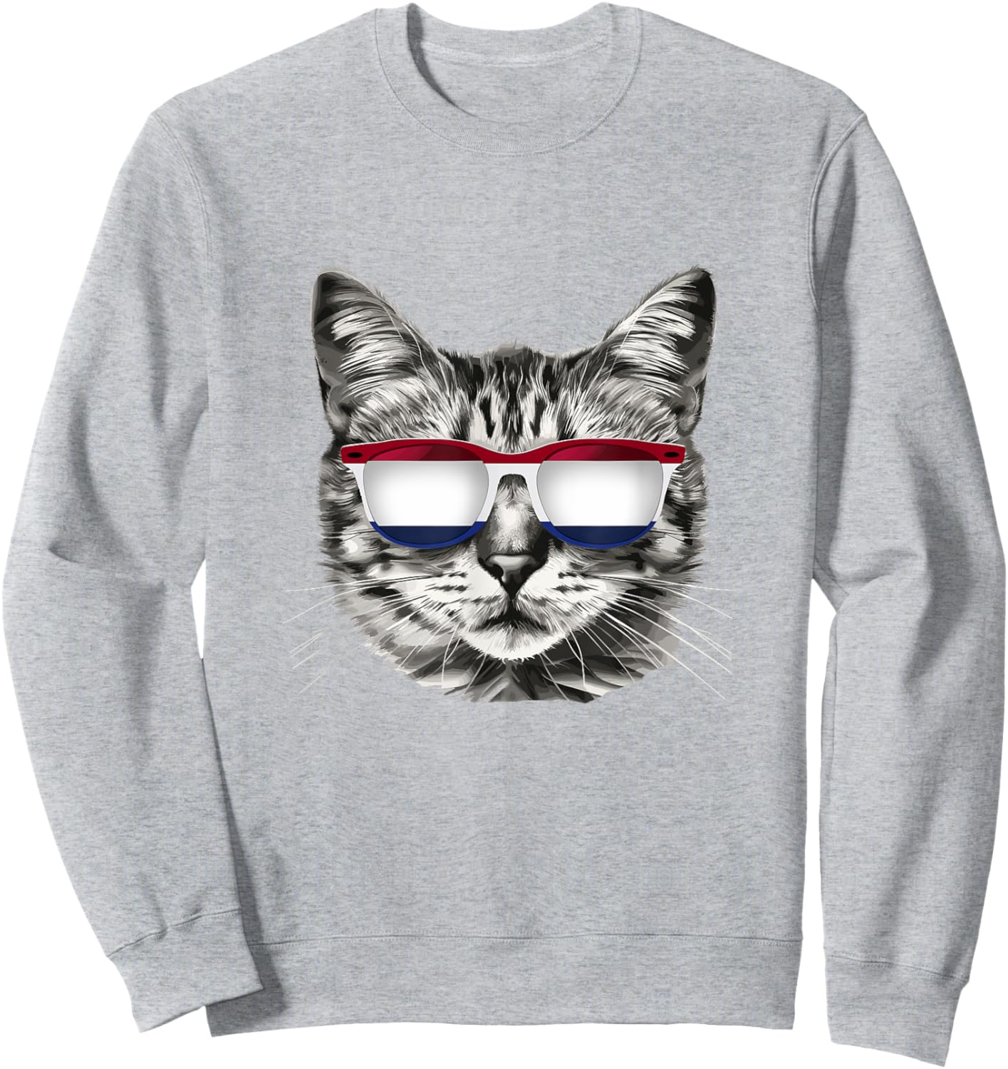 Dutch Flag Cat Owner Souvenirs Products Kitten Netherlands Women Kids Sweatshirt - Sweatshirt | Ash