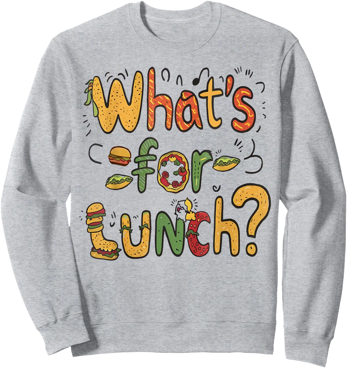 Funny Lady What's For Lunch Cooking And Kitchen Woman Sweatshirt - Sweatshirt | Ash