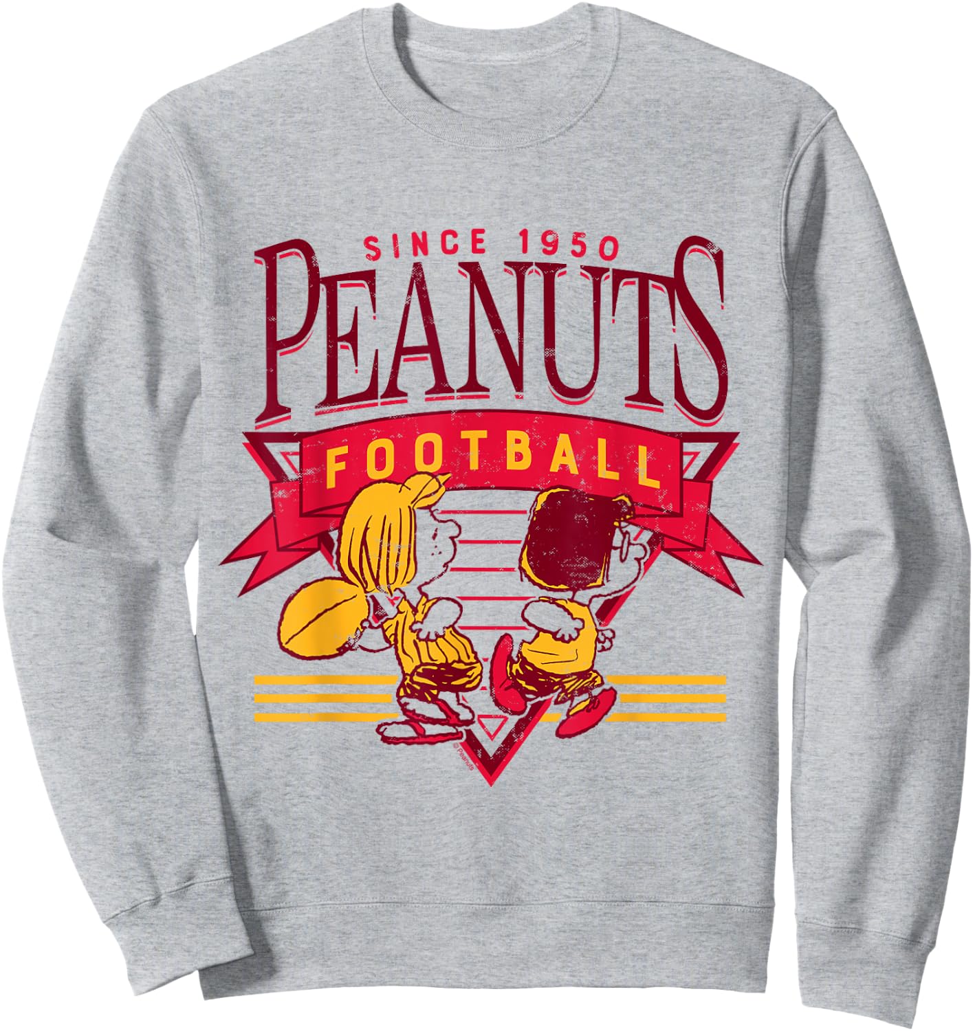Peanuts - Football Peppermint Patty and Marcie Since 1950 Sweatshirt - Sweatshirt | Ash