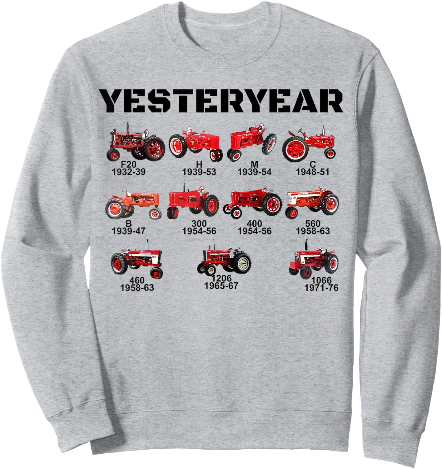 Vintage Red Tractor Yesteryear Sweatshirt - Sweatshirt | Ash