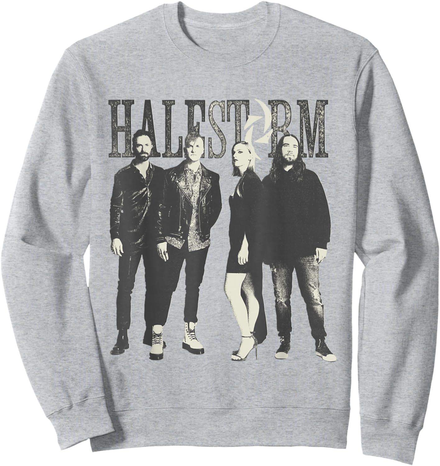 Halestorm - Distressed Band Photo Sweatshirt - Sweatshirt | Ash