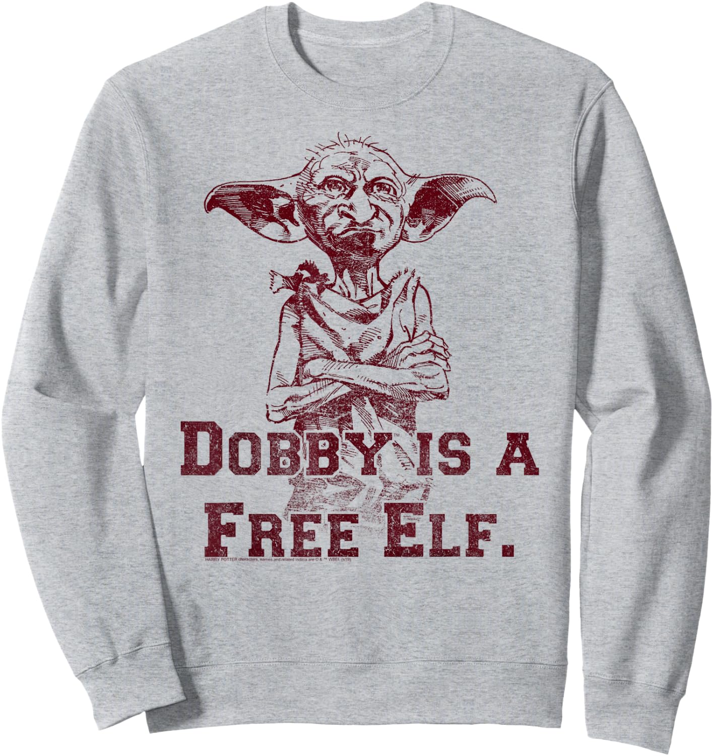 Harry Potter Dobby Is A Free Elf Sweatshirt - Sweatshirt | Ash