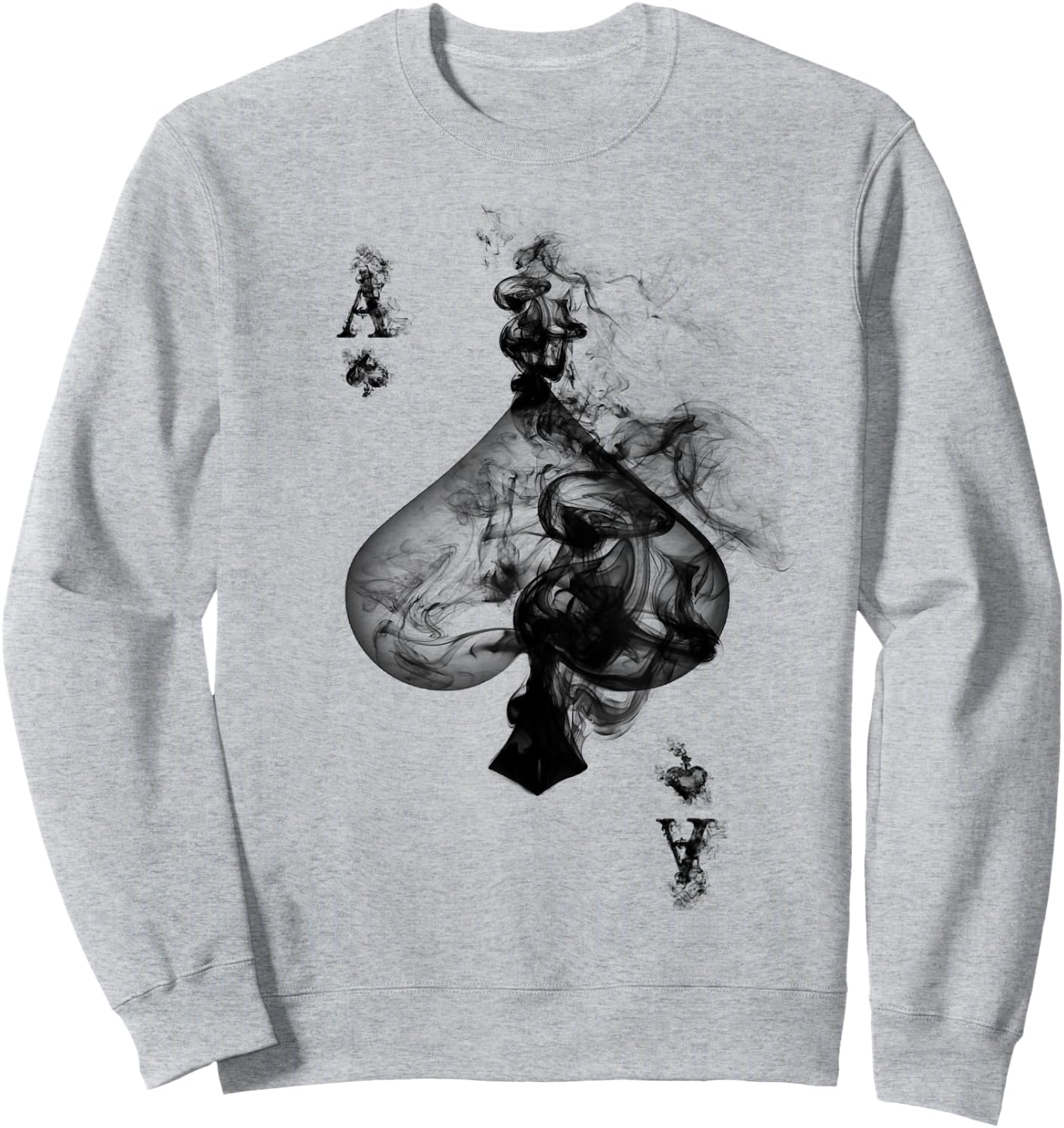 Ace of Spades - Smoke - for Card Players Sweatshirt - Sweatshirt | Ash
