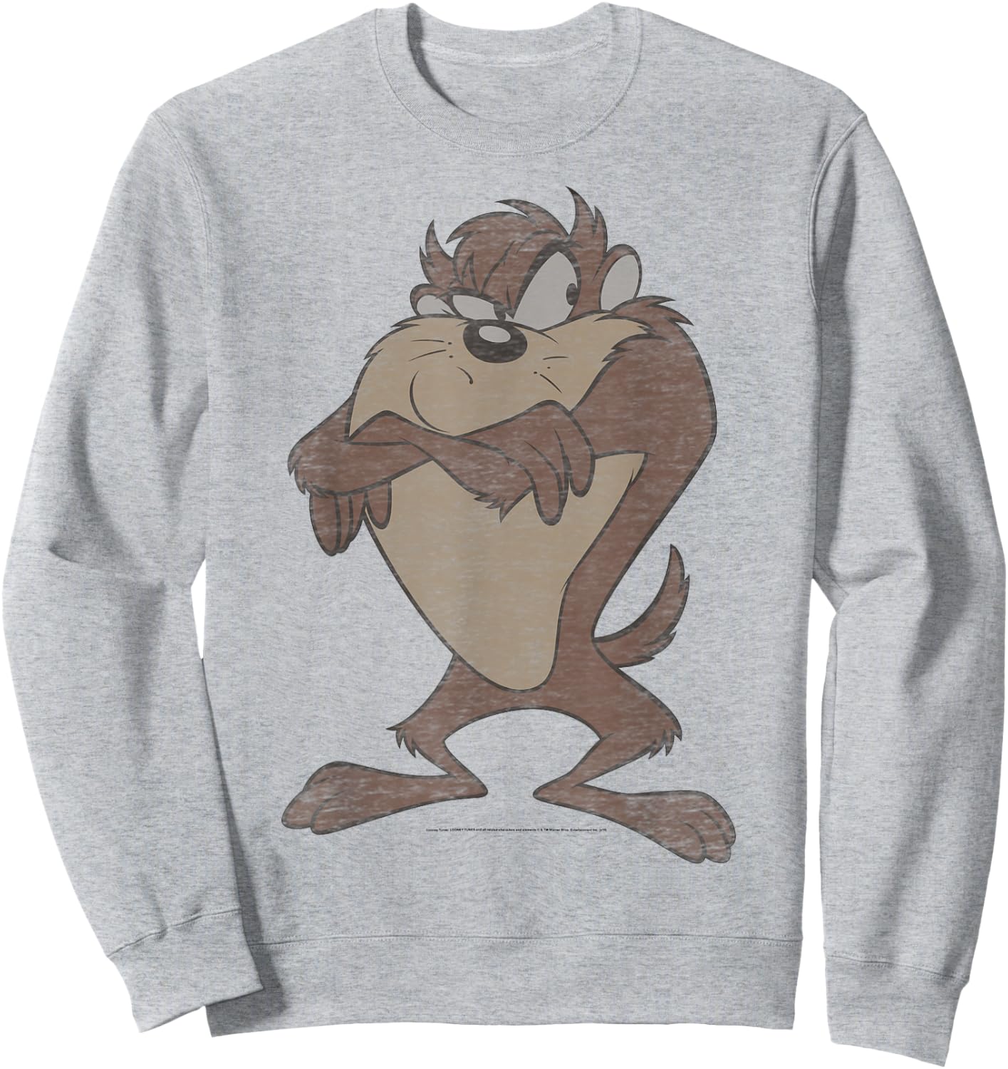 Looney Tunes Tasmanian Devil Simple Portrait Sweatshirt - Sweatshirt | Ash