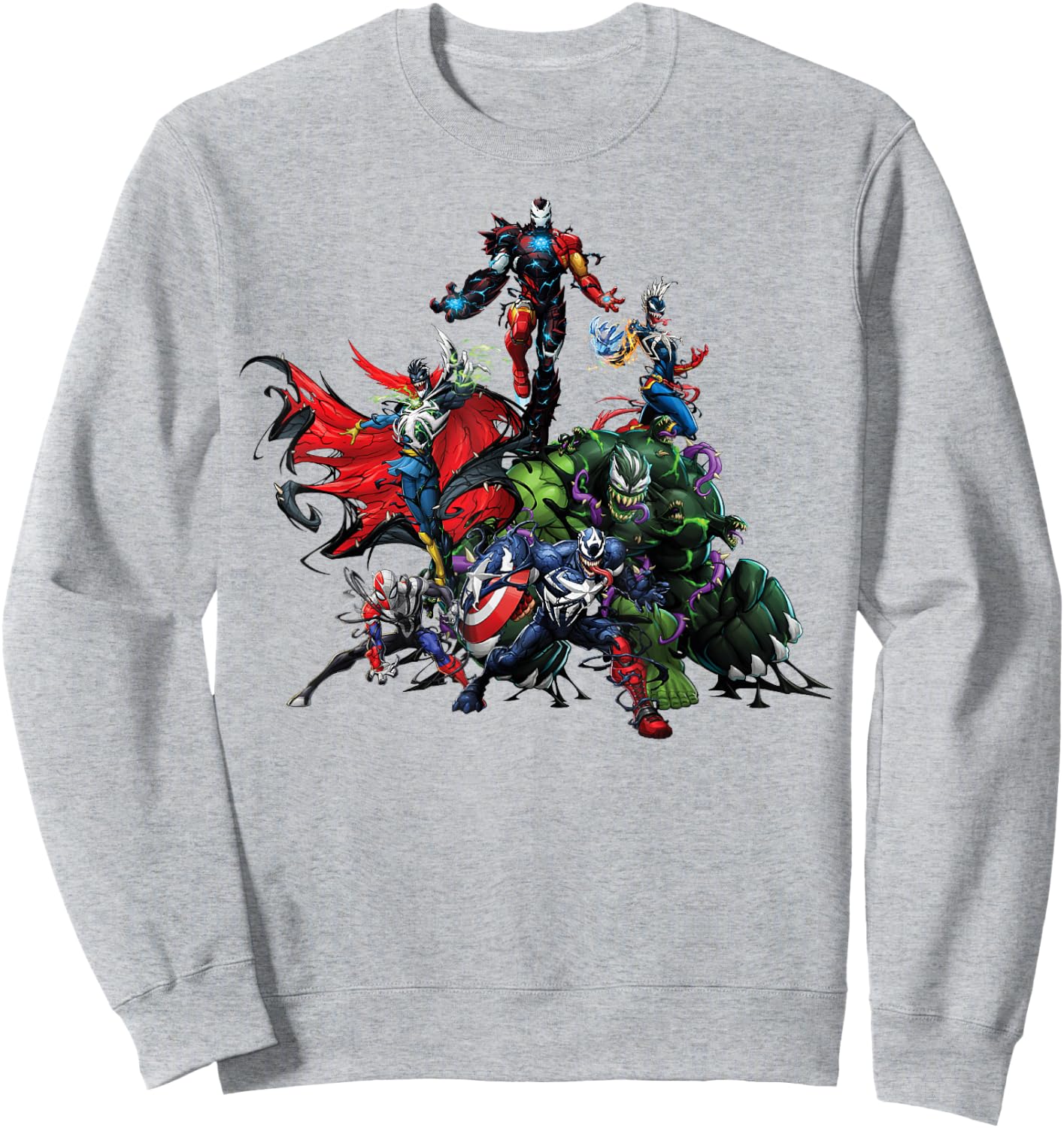 Marvel Spider-Man Maximum Venom Avengers Venomized Small Sweatshirt - Sweatshirt | Ash