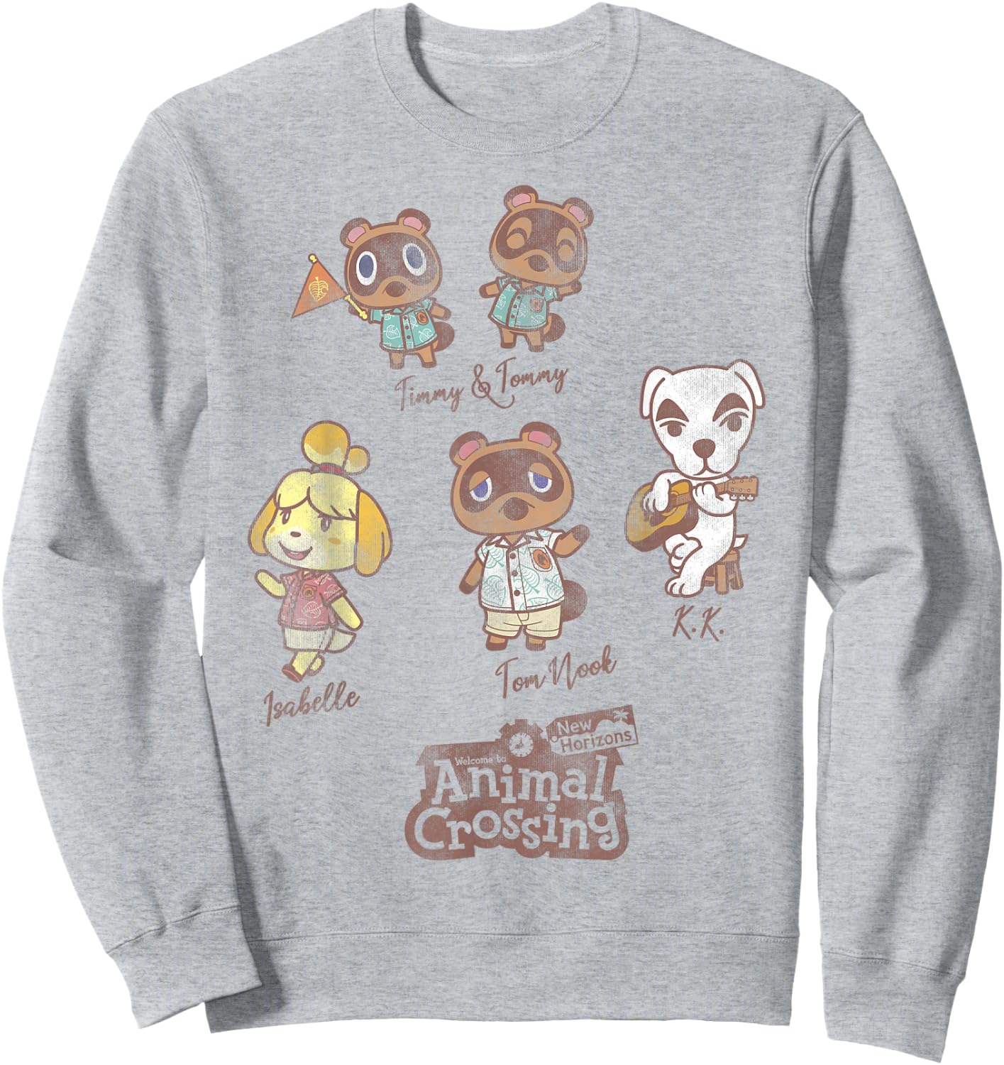 Animal Crossing: New Horizons Nintendo Game Group Names Sweatshirt - Sweatshirt | Ash