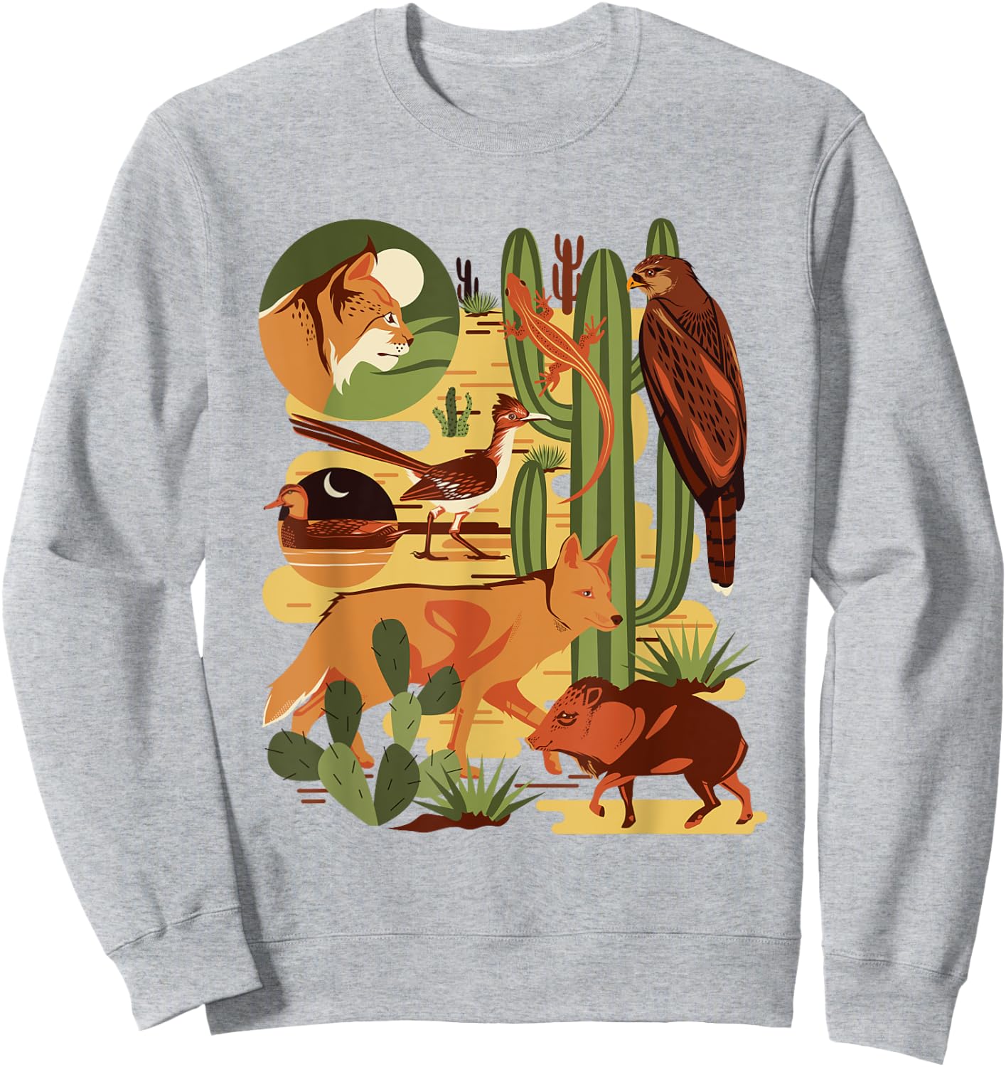 Southwestern Nature Sonoran Desert Animal Lover Sweatshirt - Sweatshirt | Ash