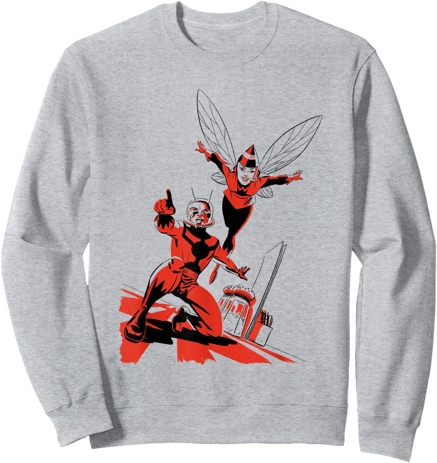 Marvel Ant-Man and The Wasp Two-Tone Variant Cover Sweatshirt - Sweatshirt | Ash