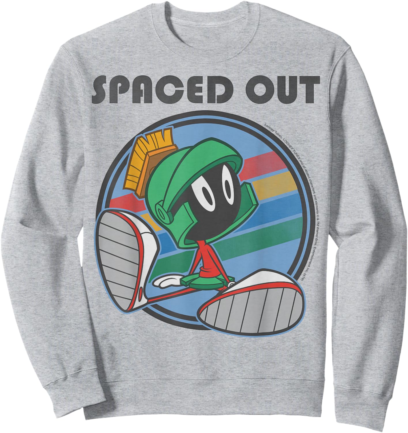 Looney Tunes Marvin The Martian Spaced Out Sweatshirt - Sweatshirt | Ash