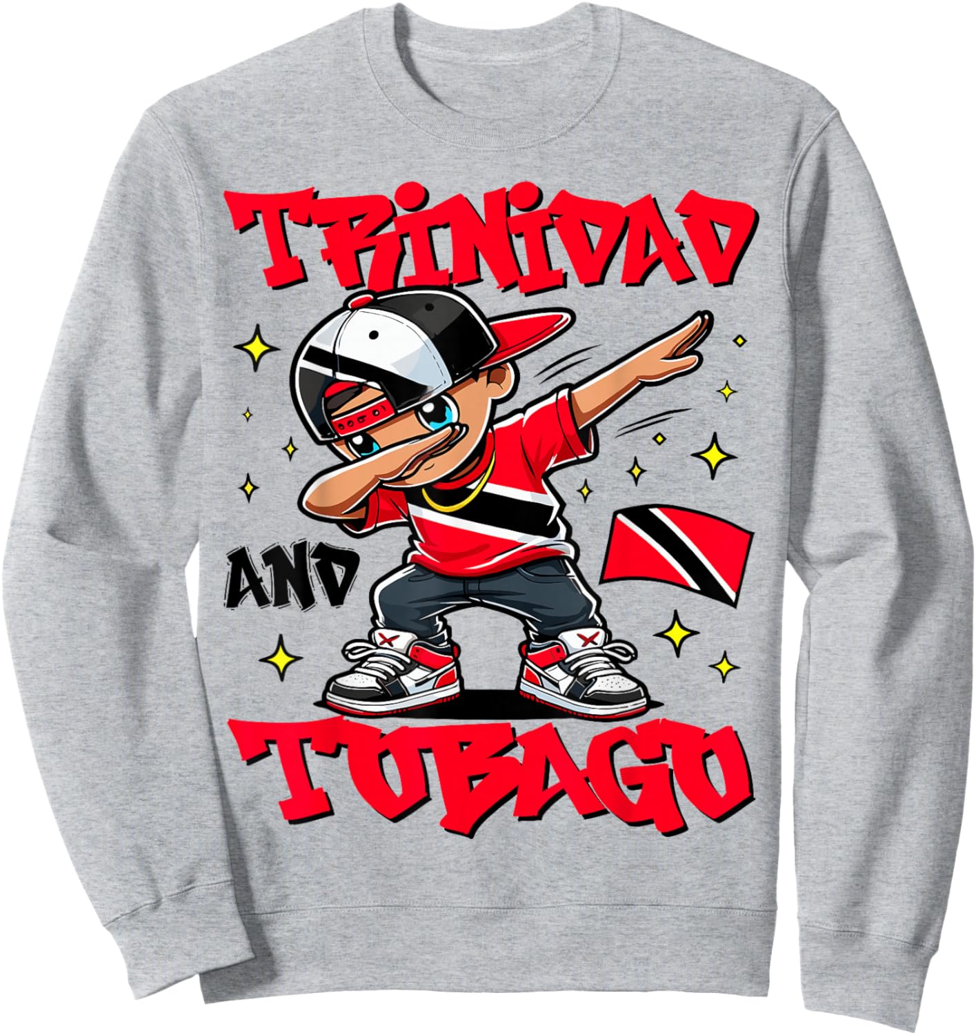 Trinidadian Boy Trinidad and Tobago Kid for Kids toddlers Sweatshirt - Sweatshirt | Ash