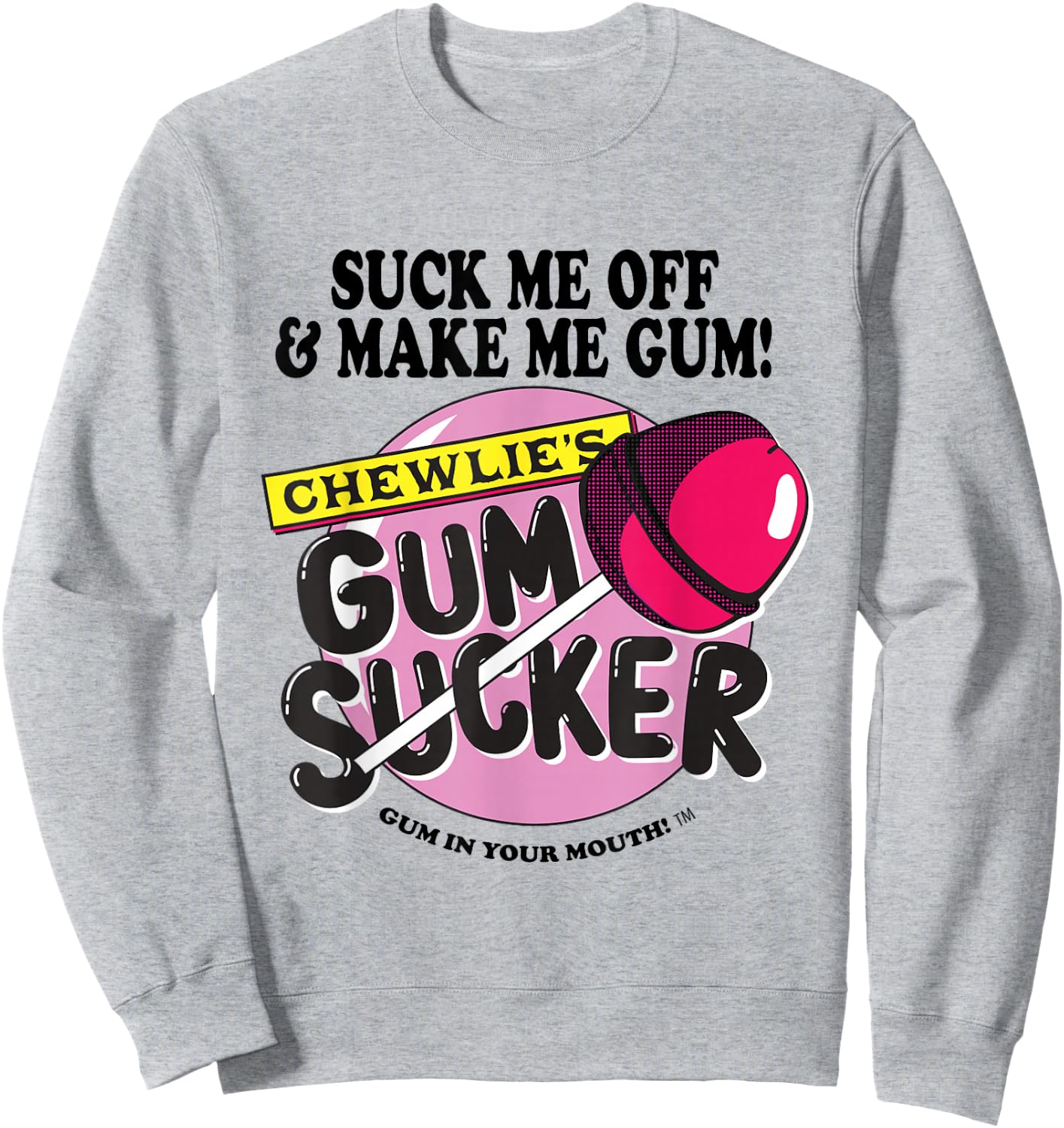 Kevin Smith Clerks 3 Chewlie's Gum Sucker Lolly Pop Logo Sweatshirt - Sweatshirt | Ash