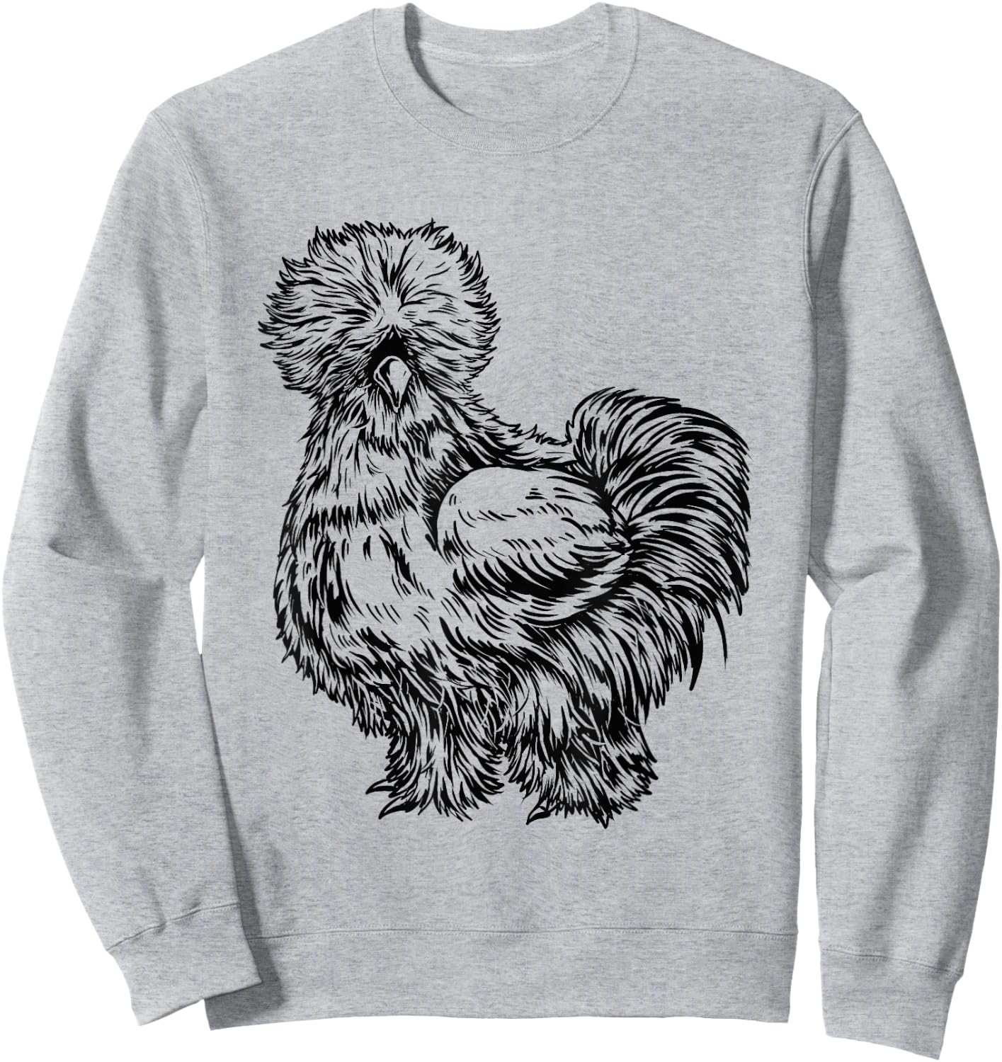 Silkie Chicken Sweatshirt - Sweatshirt | Ash