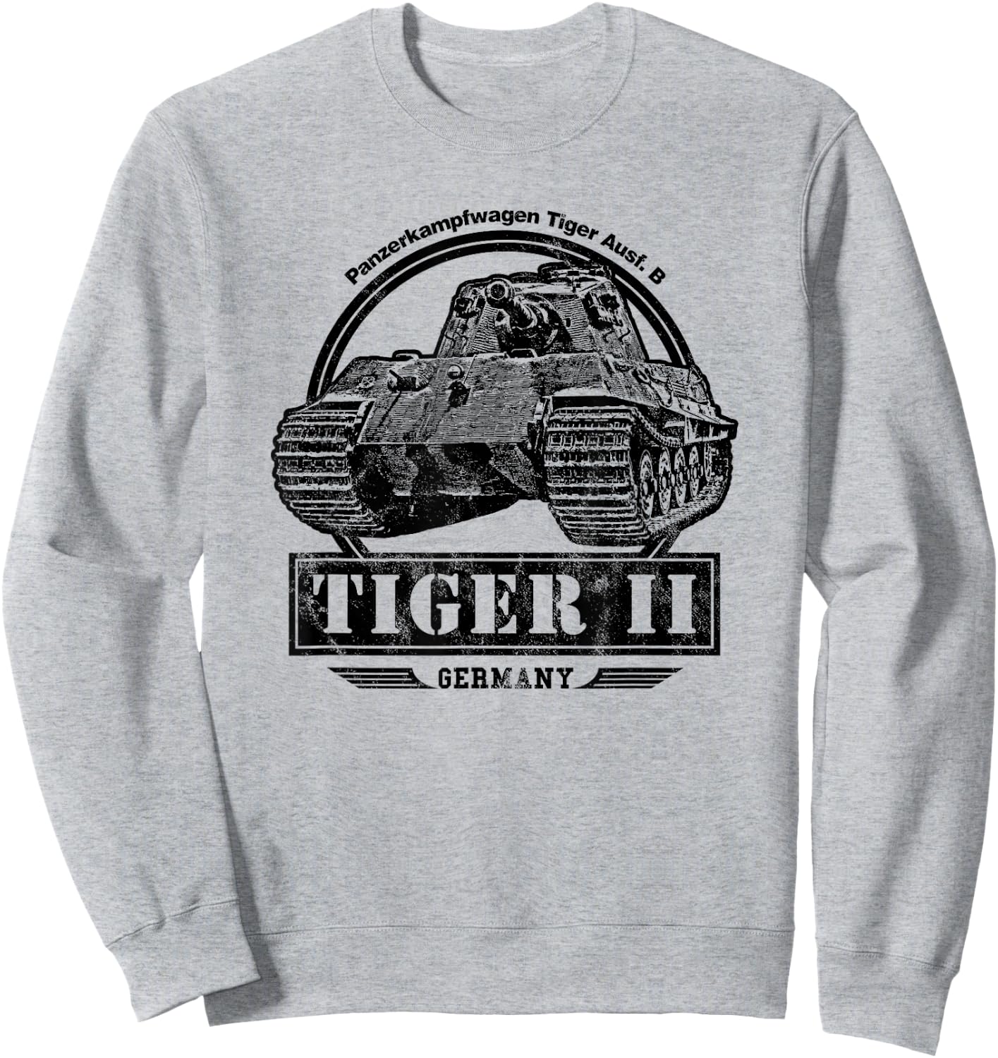 Tiger II - WW2 Tank Sweatshirt - Sweatshirt | Ash