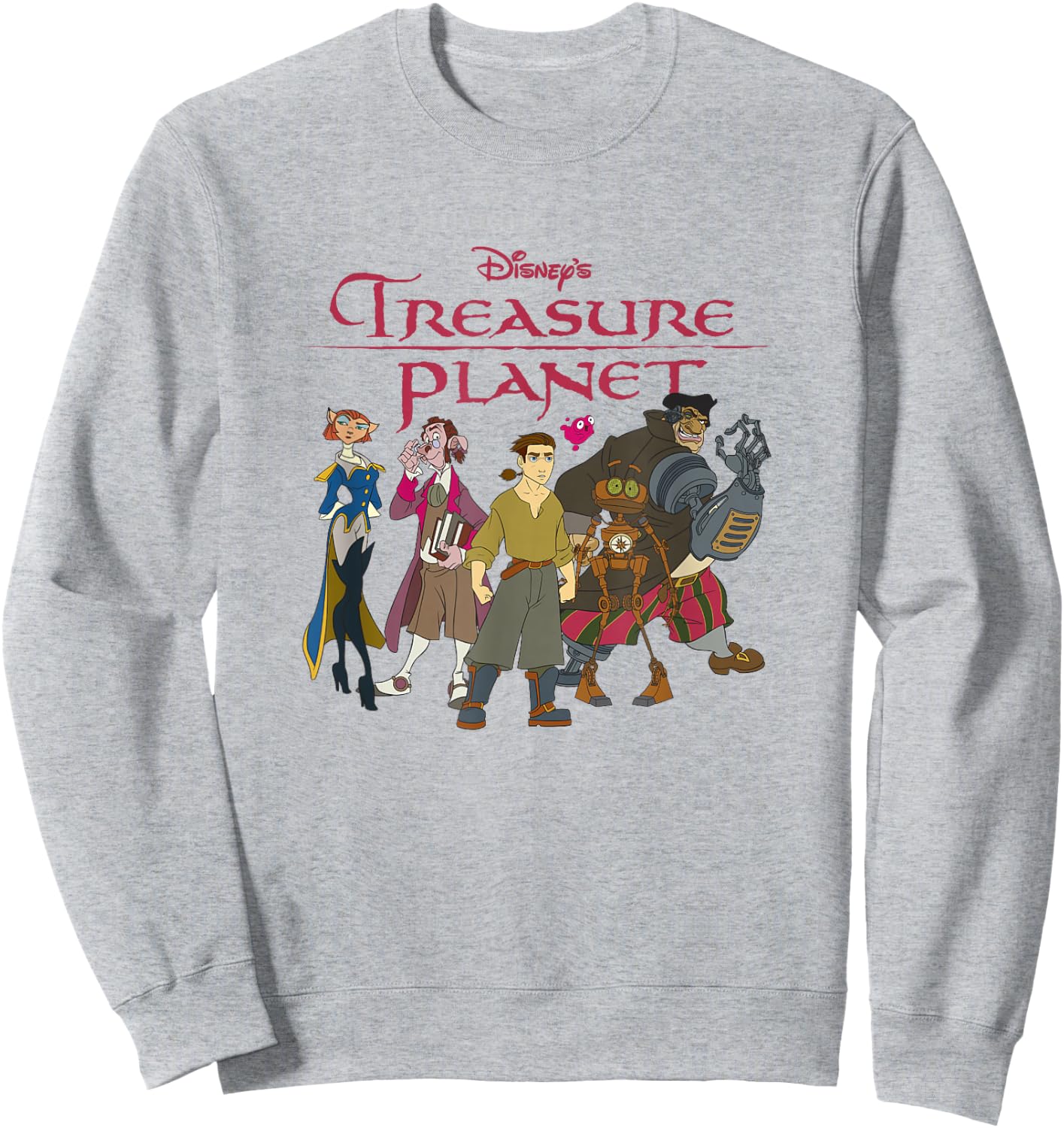 Disney Treasure Planet Vintage Movie Poster Group Shot Sweatshirt - Sweatshirt | Ash