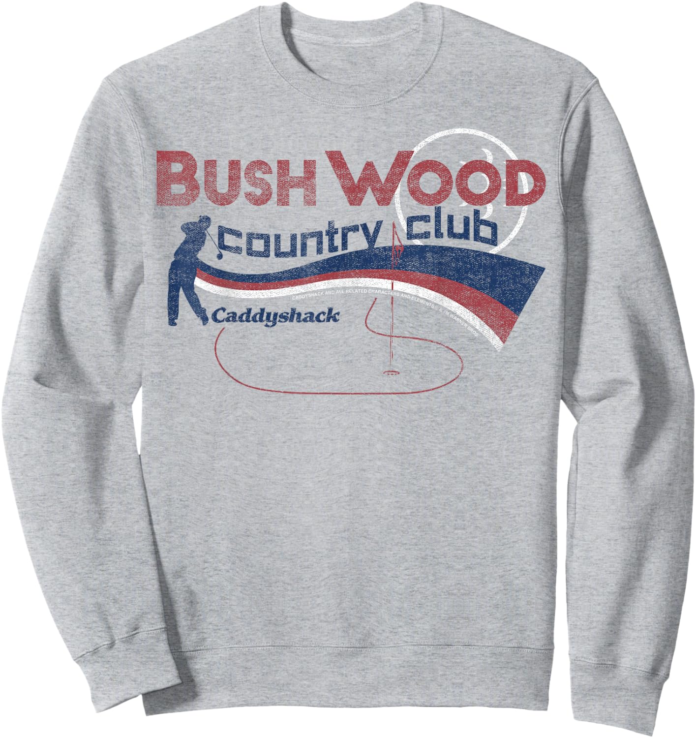 Caddyshack Bushwood Country Club Americana Sweatshirt - Sweatshirt | Ash