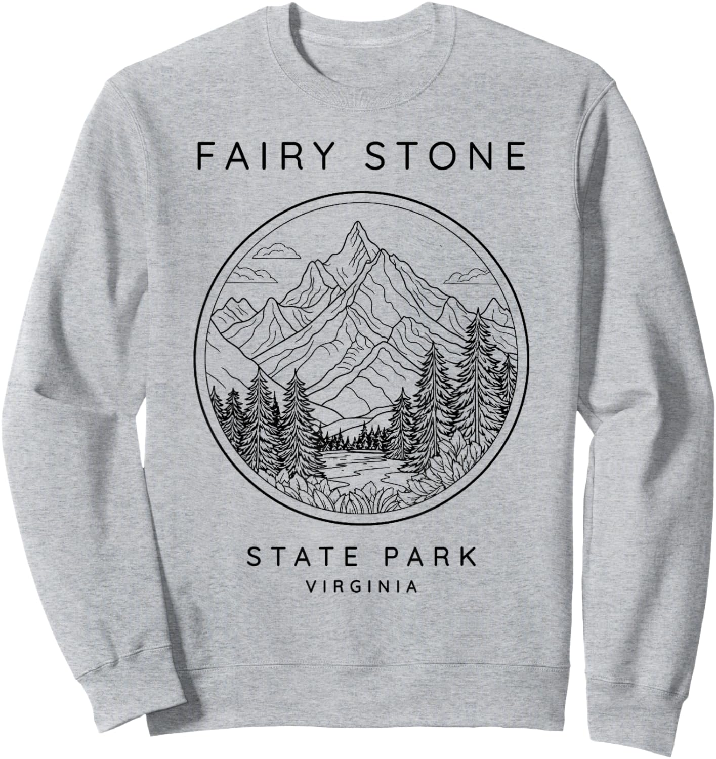 Fairy Stone State Park Vintage Sweatshirt - Sweatshirt | Ash