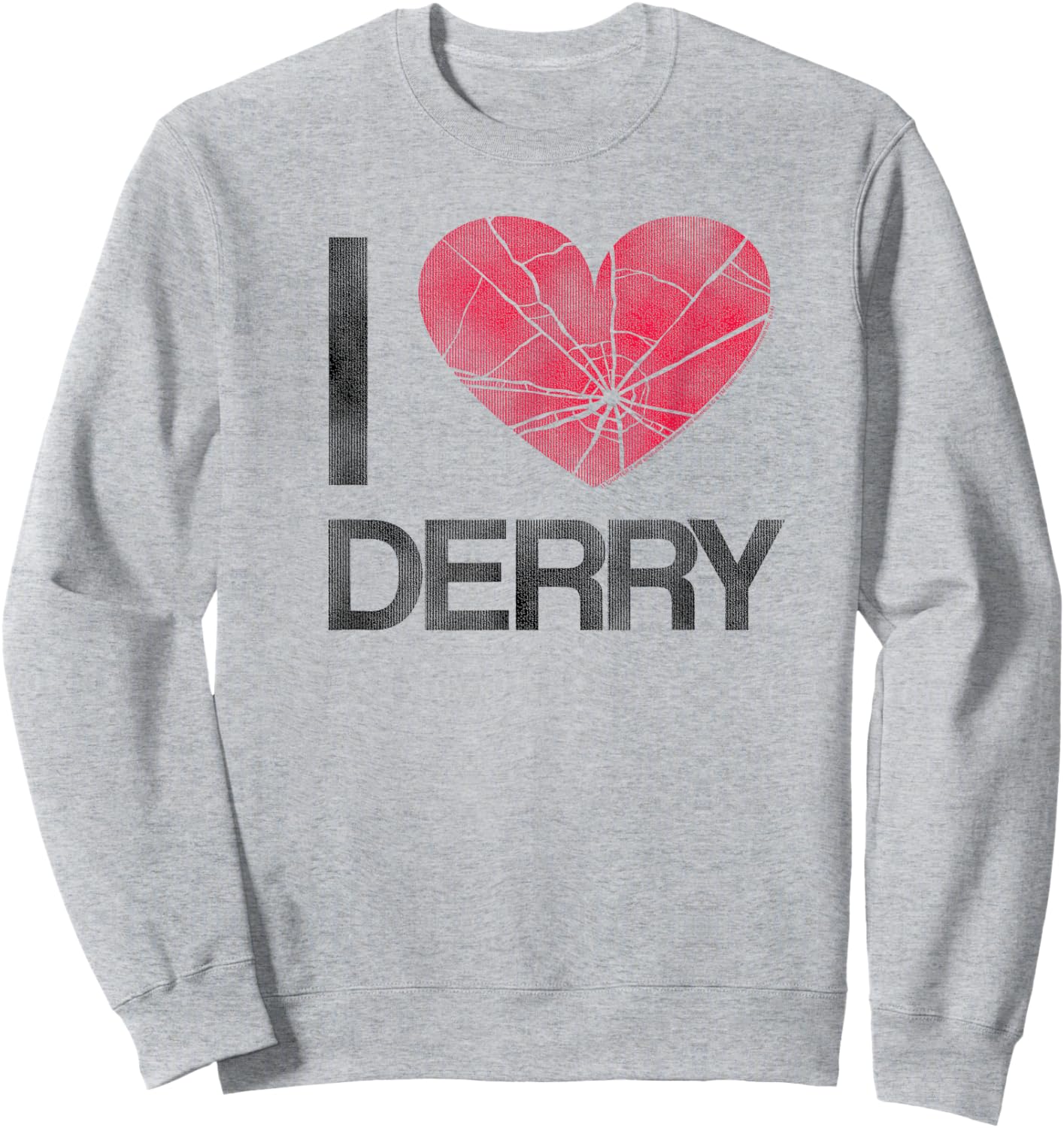 It I Heart Derry Stephen King Horror Sweatshirt - Sweatshirt | Ash