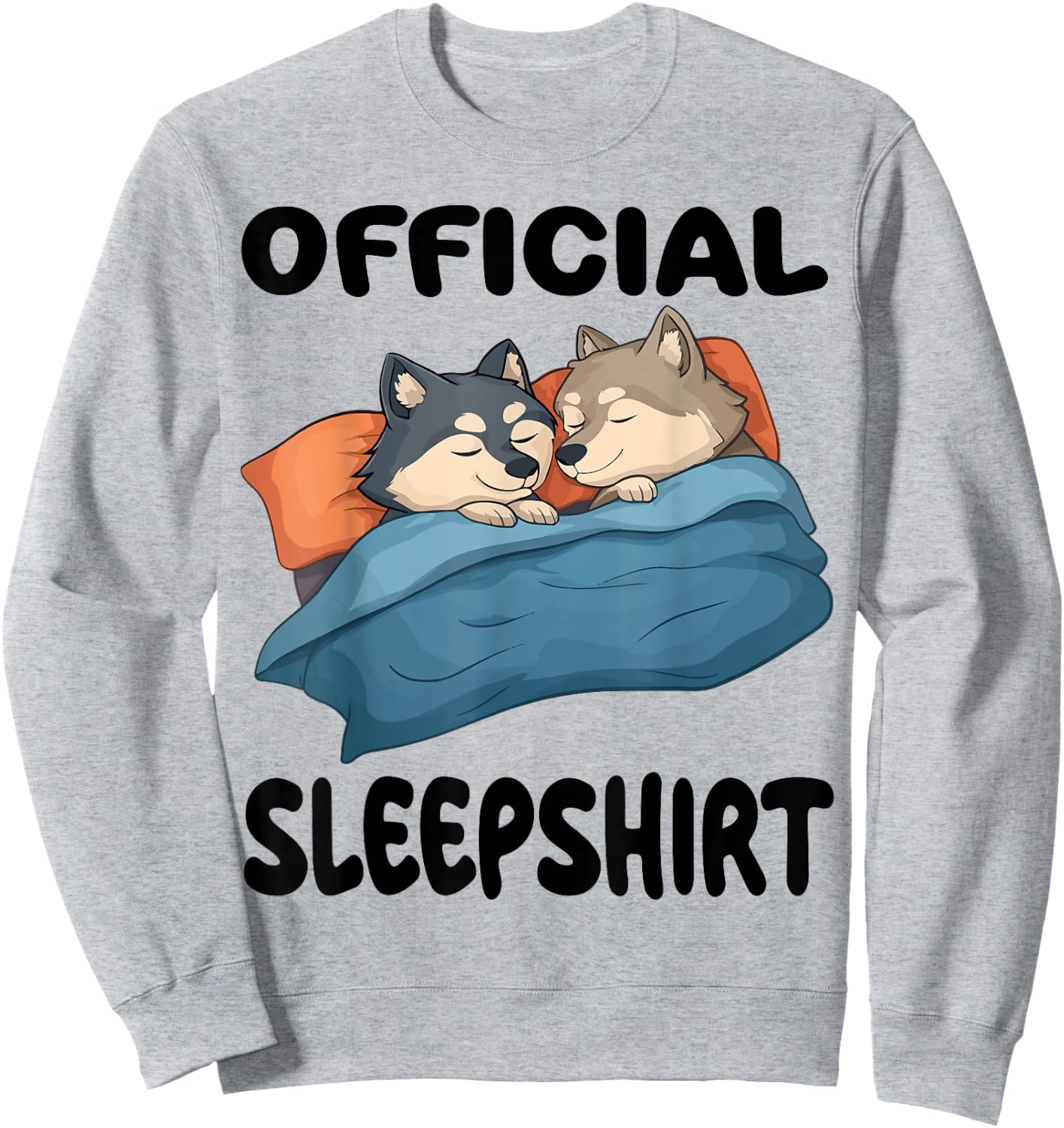 Wolf Official Sleepshirt Pajamas Nightgown Sweatshirt - Sweatshirt | Ash