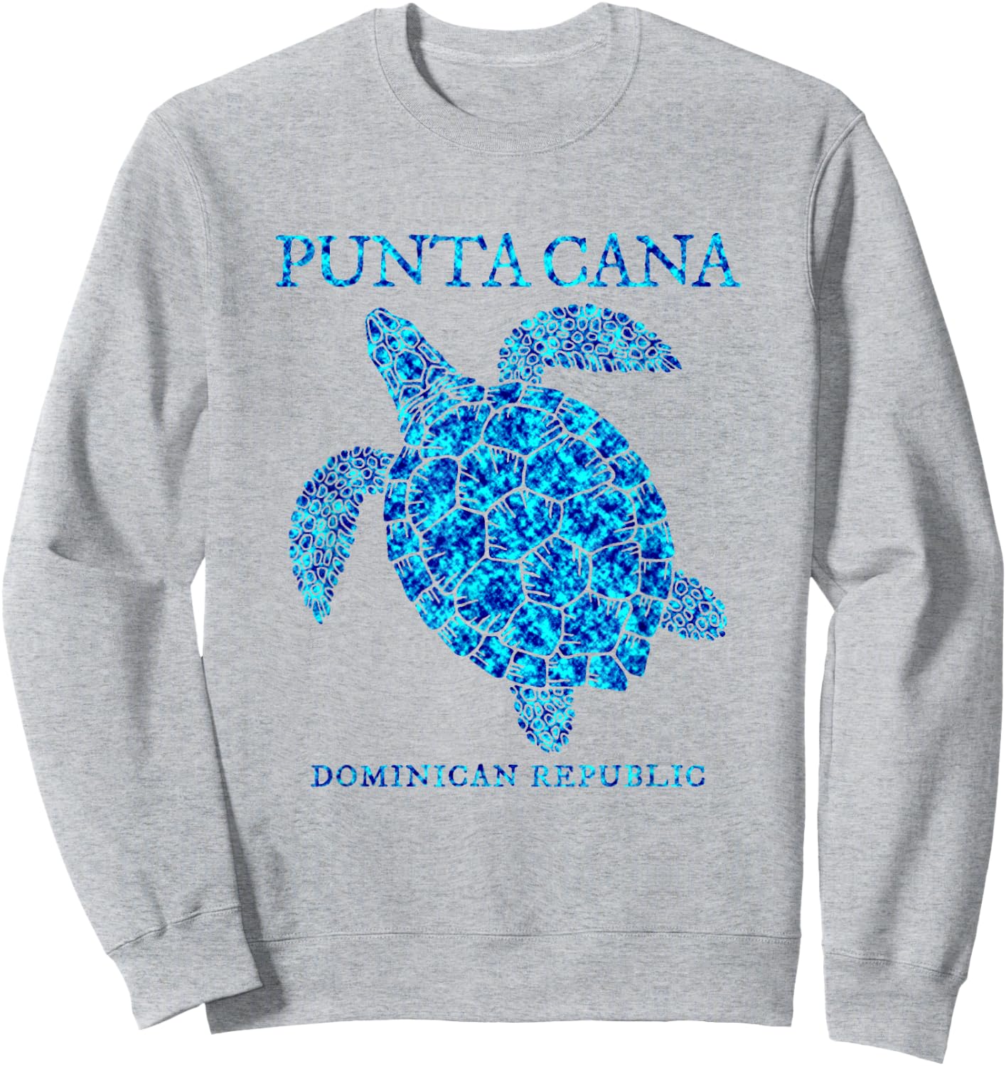 Punta Cana Dominican Republic Sea Turtle Boys Girls Toddler Sweatshirt - Sweatshirt | Ash