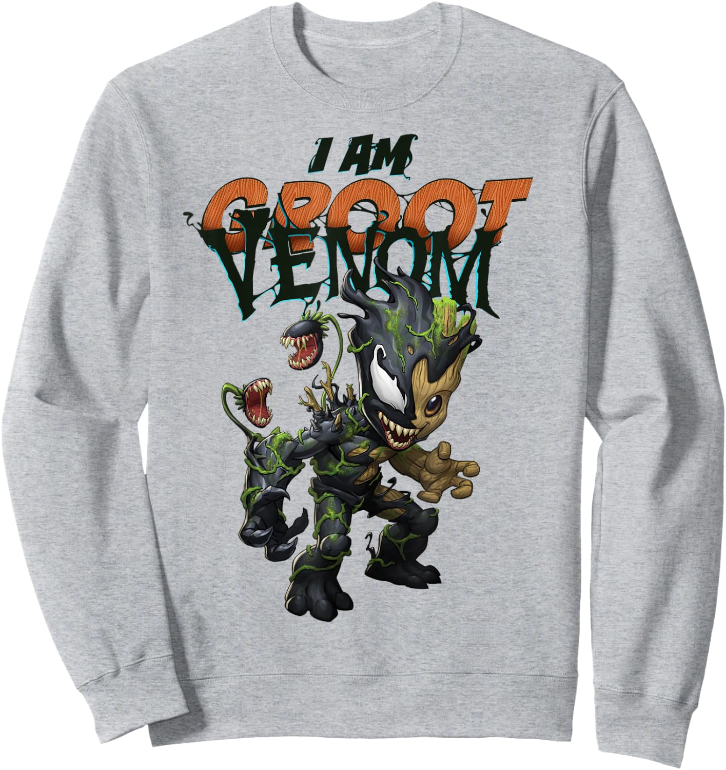 Marvel Spider-Man Maximum Venom I Am Groot Venom Small Sweatshirt - Sweatshirt | Ash
