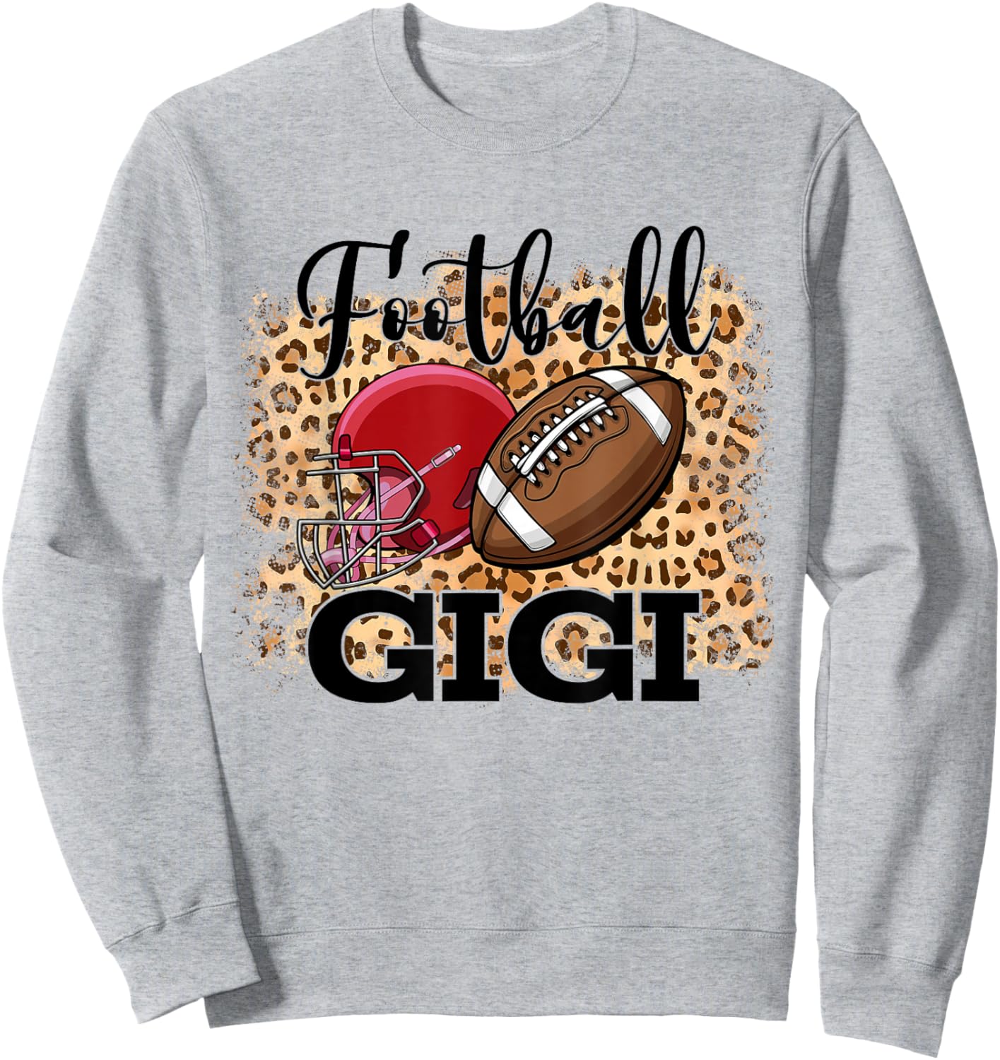 Leopard Football Sport Football Gigi Sweatshirt - Sweatshirt | Ash