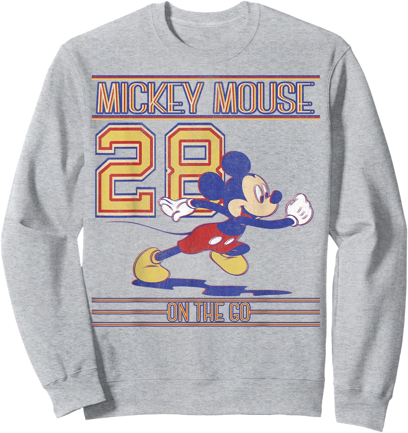 Disney Mickey And Friends Mickey Mouse On The Go Since '28 Sweatshirt - Sweatshirt | Ash
