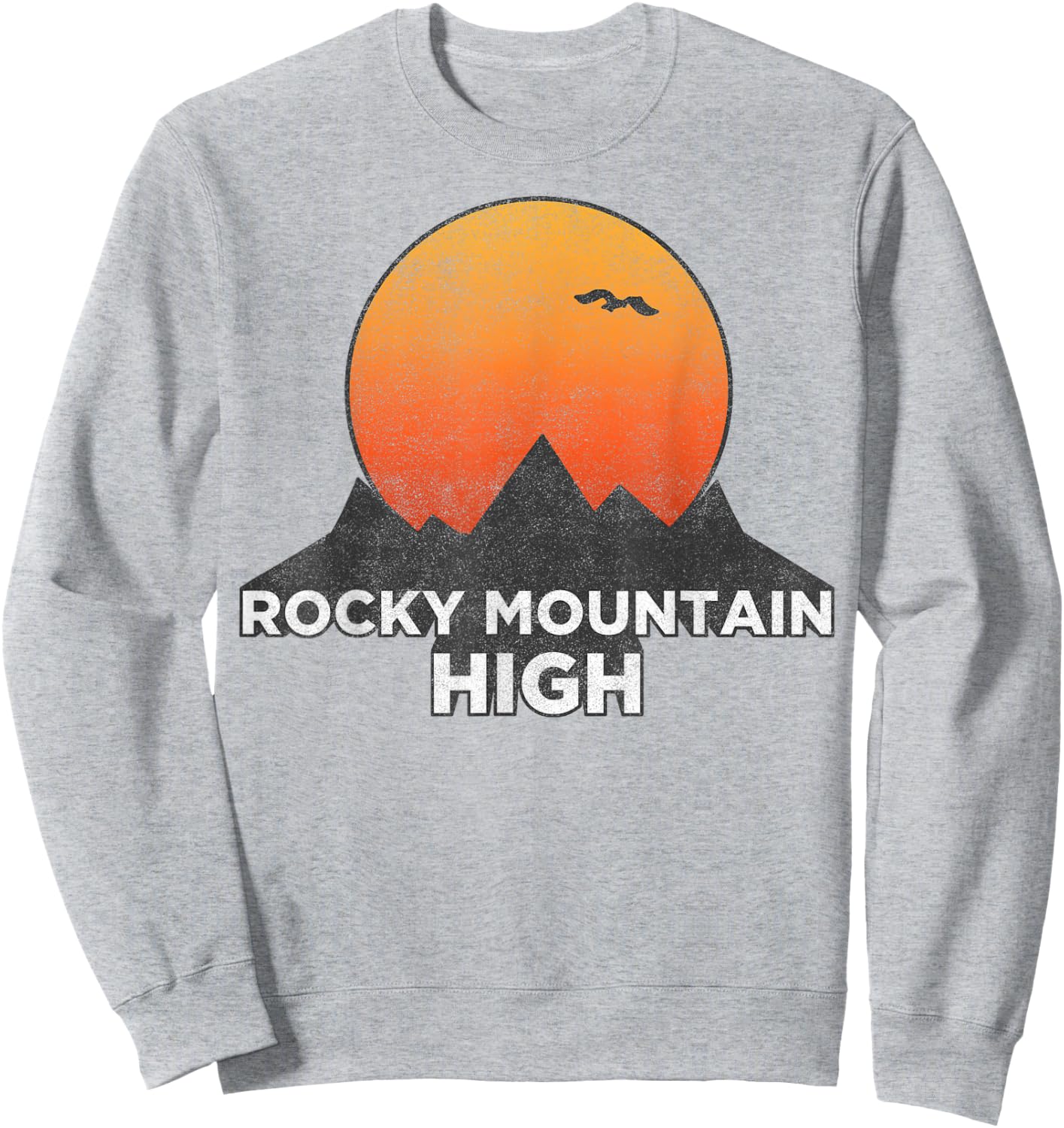 Trendy Rocky Mountain High Sunset Sweatshirt - Sweatshirt | Ash