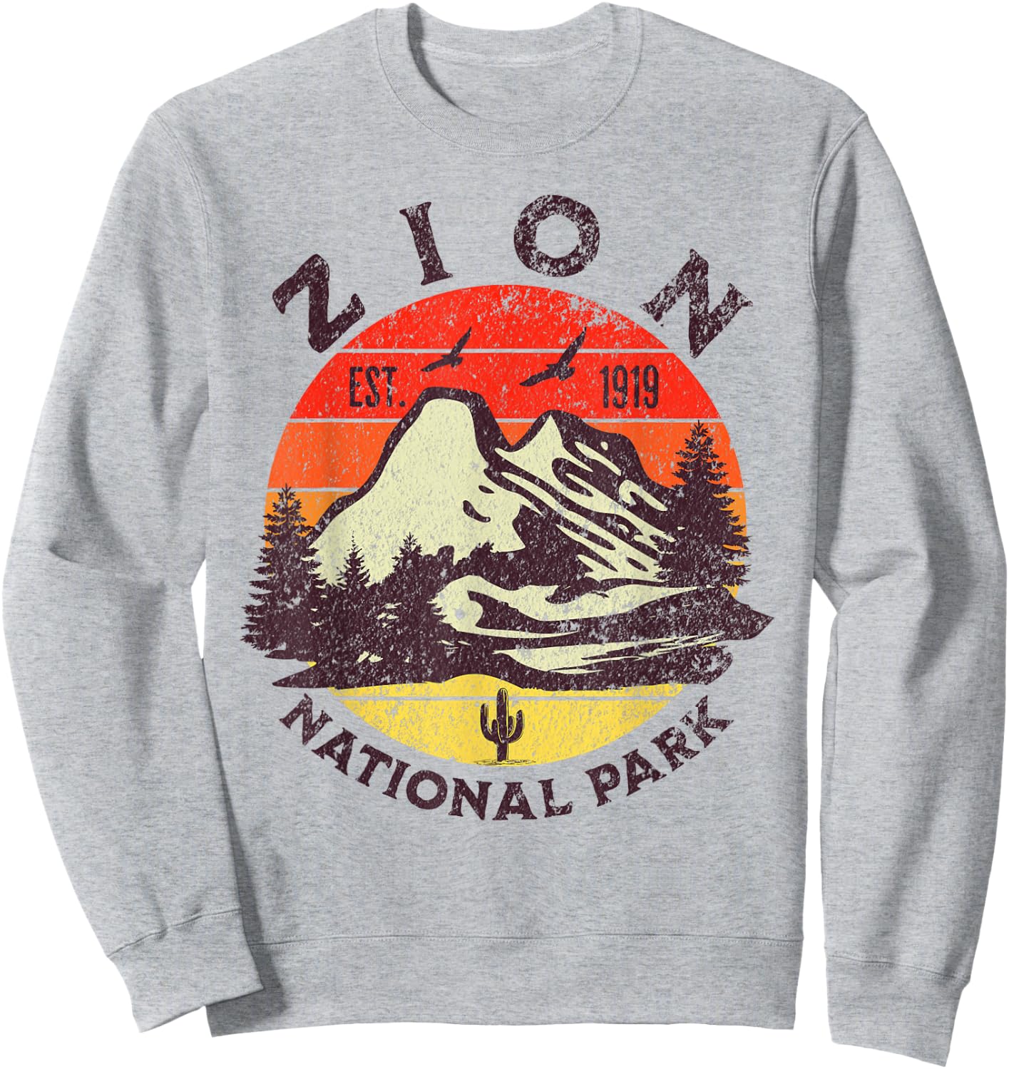 Zion National Park Sweatshirt - Sweatshirt | Ash
