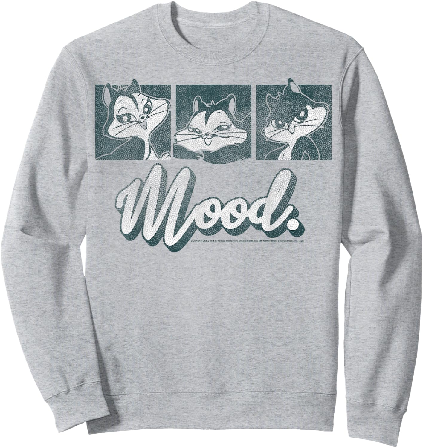 Looney Tunes Pussyfoot Mood Panels Sweatshirt - Sweatshirt | Ash