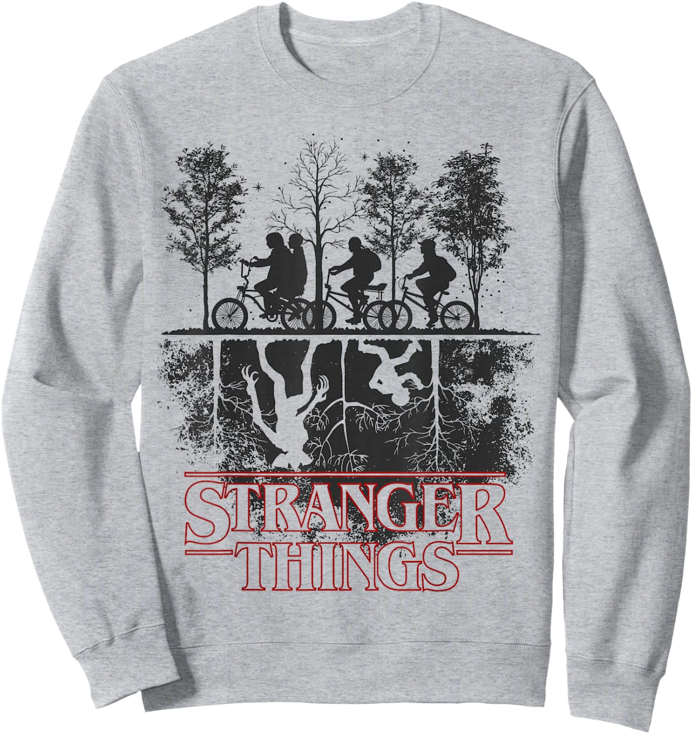 Stranger Things The Upside Down Logo Sweatshirt - Sweatshirt | Ash