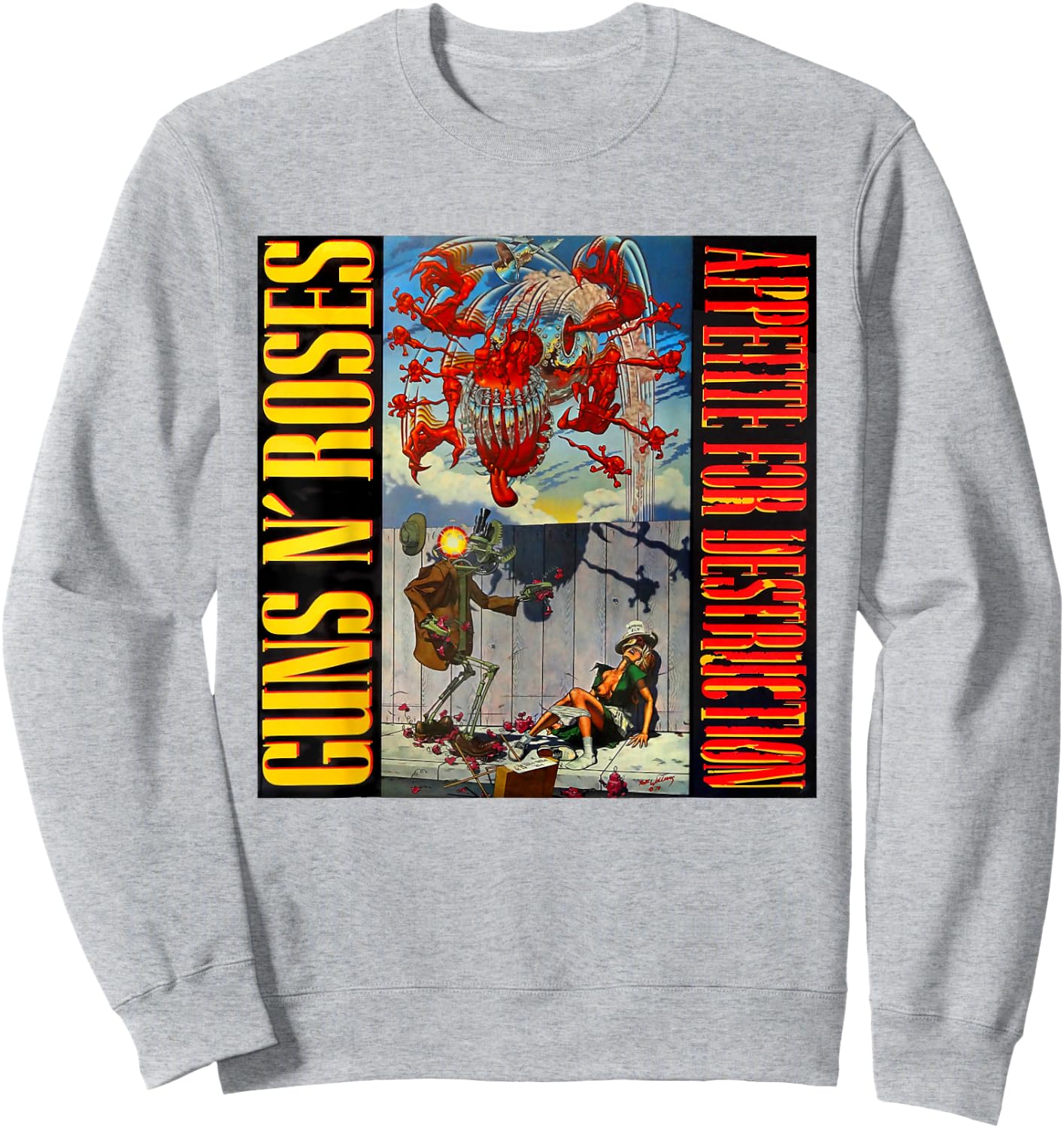 Official Guns N' Roses Appetite For Destruction Sweatshirt - Sweatshirt | Ash
