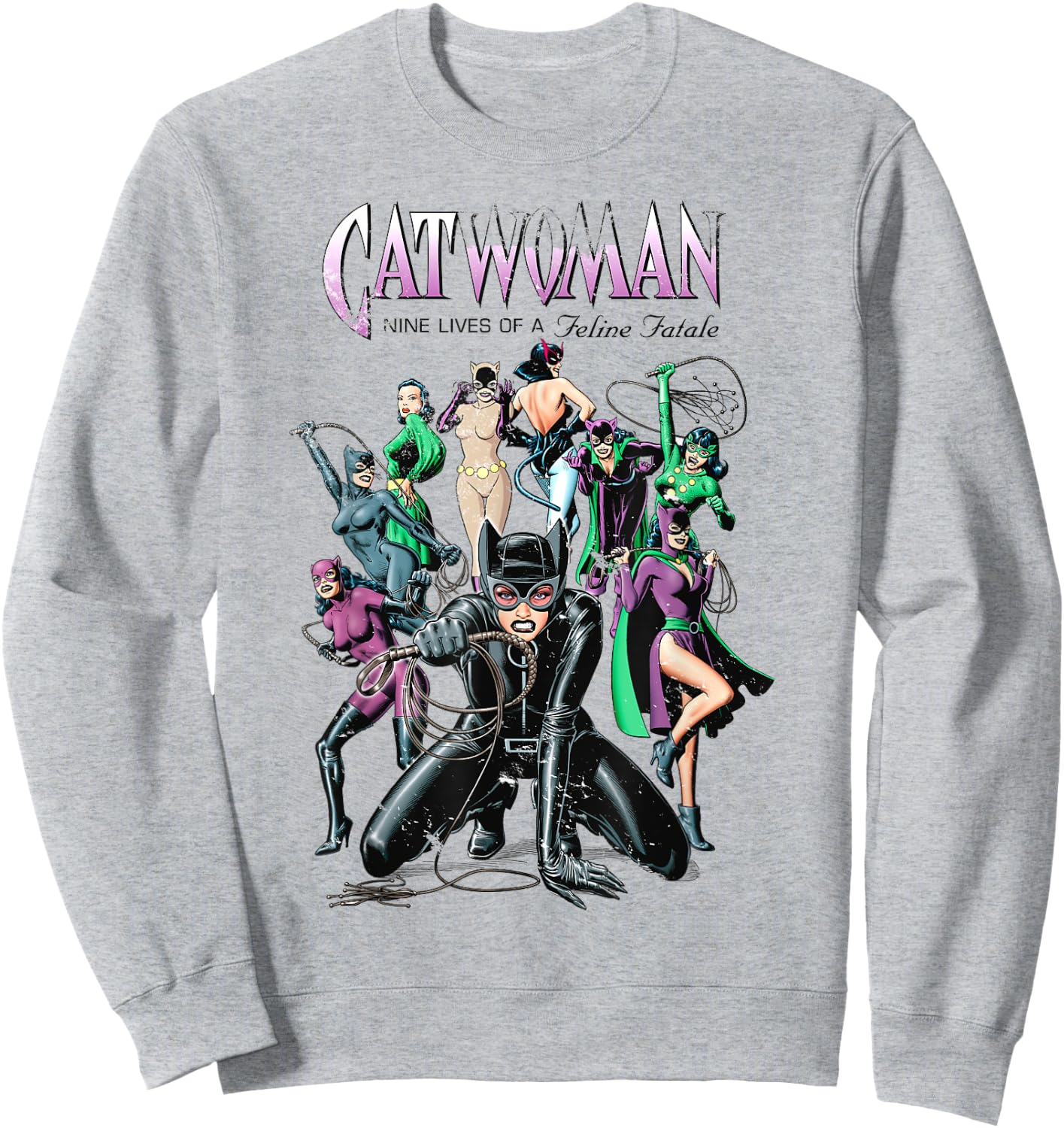 DC Catwoman Cover Nine Lives Sweatshirt - Sweatshirt | Ash