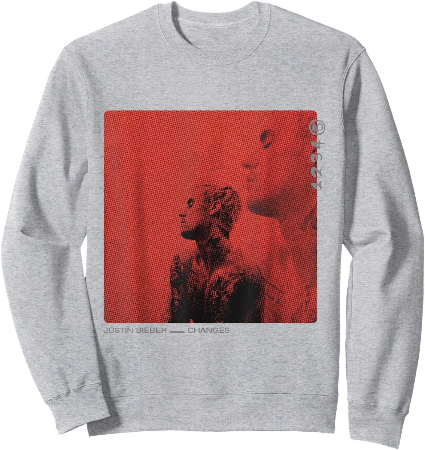 Justine Bieber Red Cover Sweatshirt - Sweatshirt | Ash