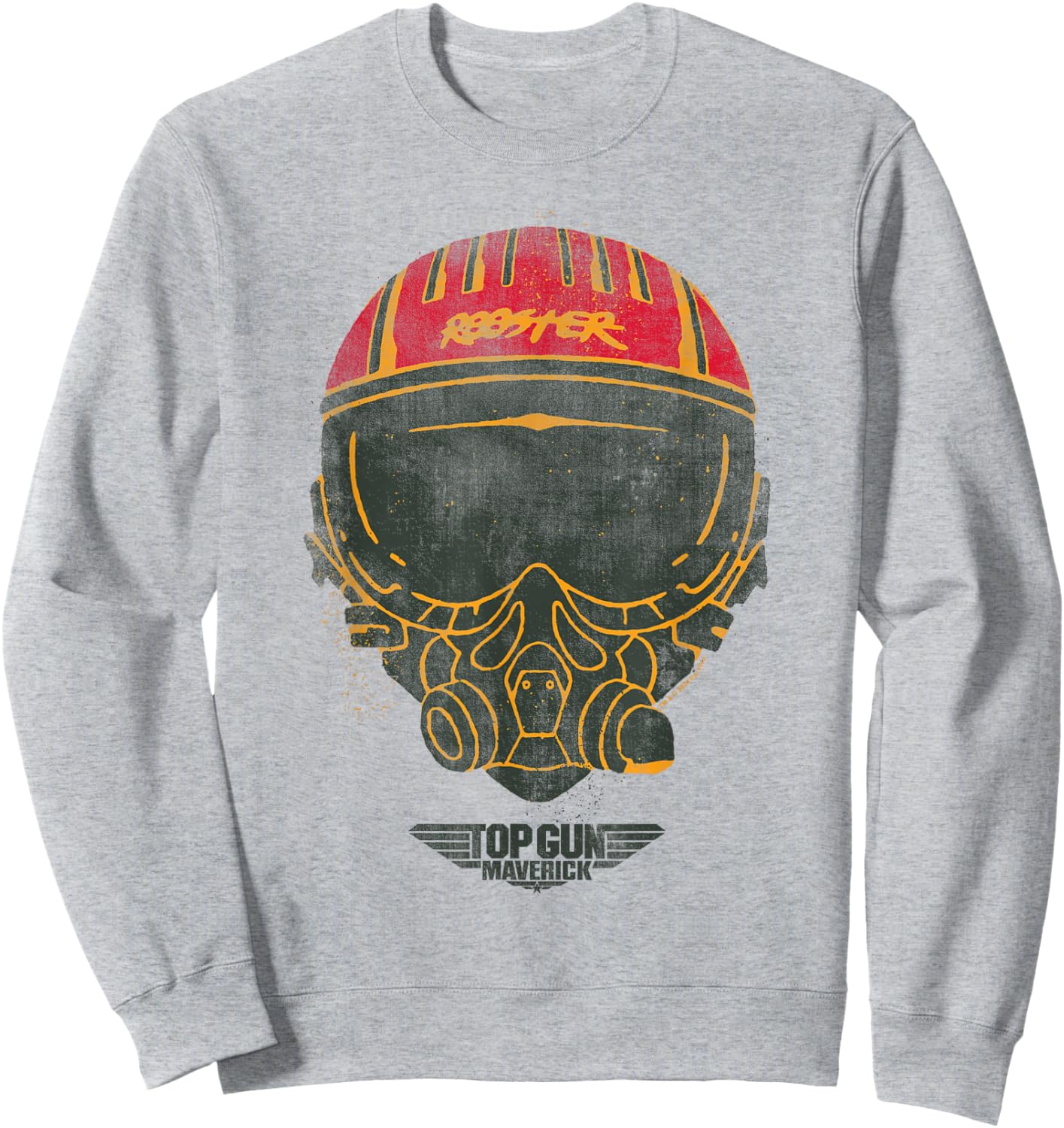 Top Gun Rooster Helmet Sweatshirt - Sweatshirt | Ash