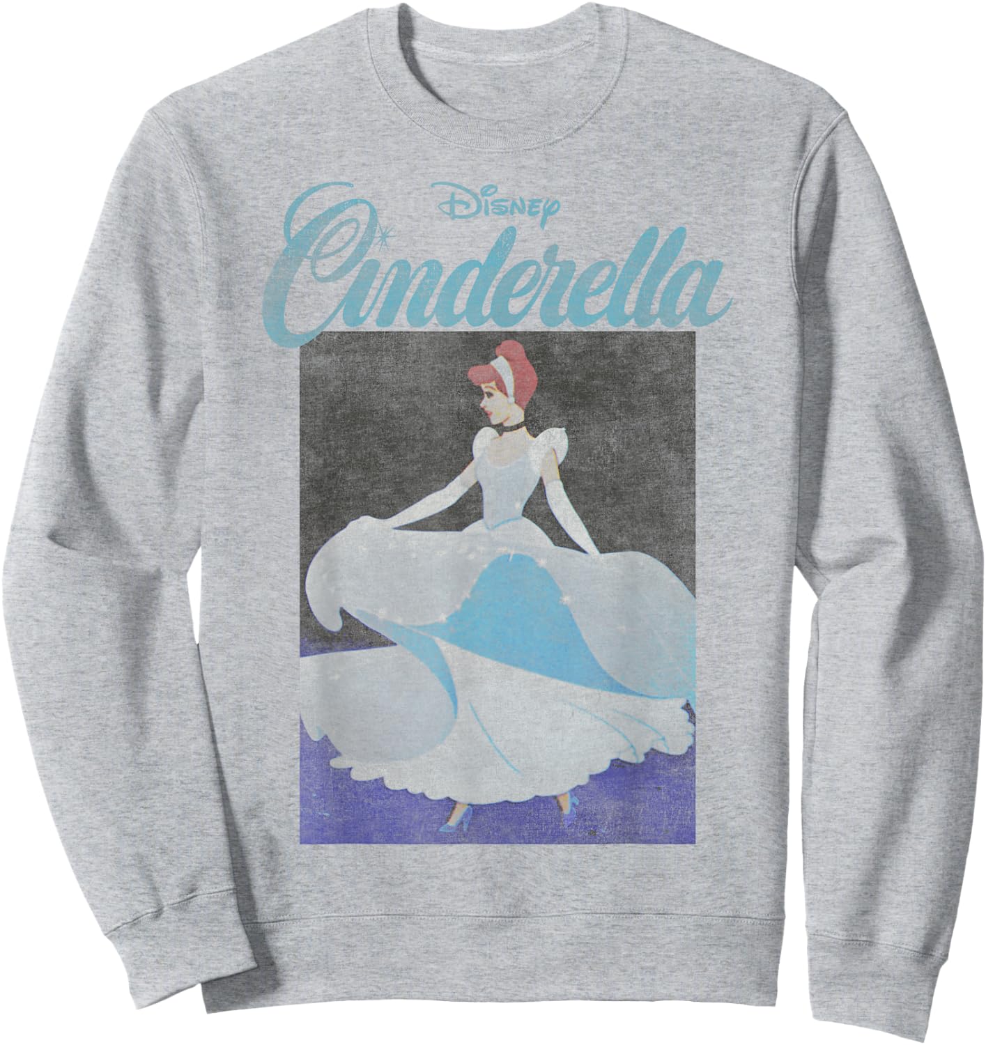 Disney Cinderella 70th Anniversary Cinderella Dancing Poster Small Sweatshirt - Sweatshirt | Ash