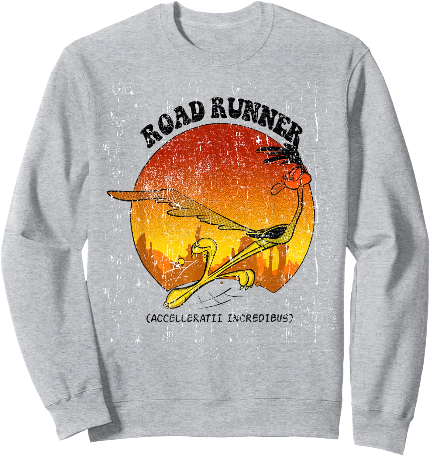 Looney Tunes Road Runner Accelleratii Incredibus Sweatshirt - Sweatshirt | Ash