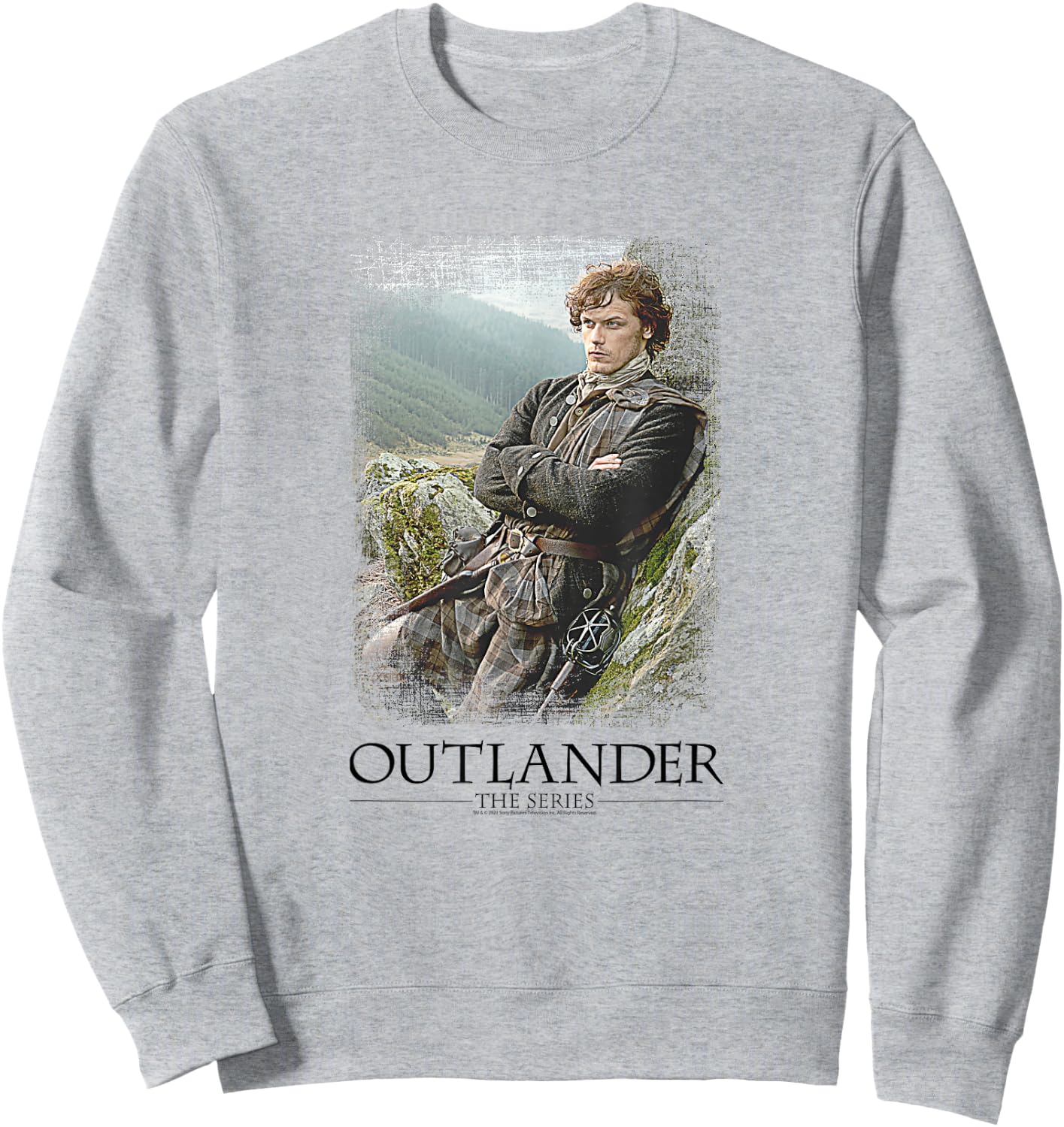 Outlander Jamie with Series Logo Sweatshirt - Sweatshirt | Ash